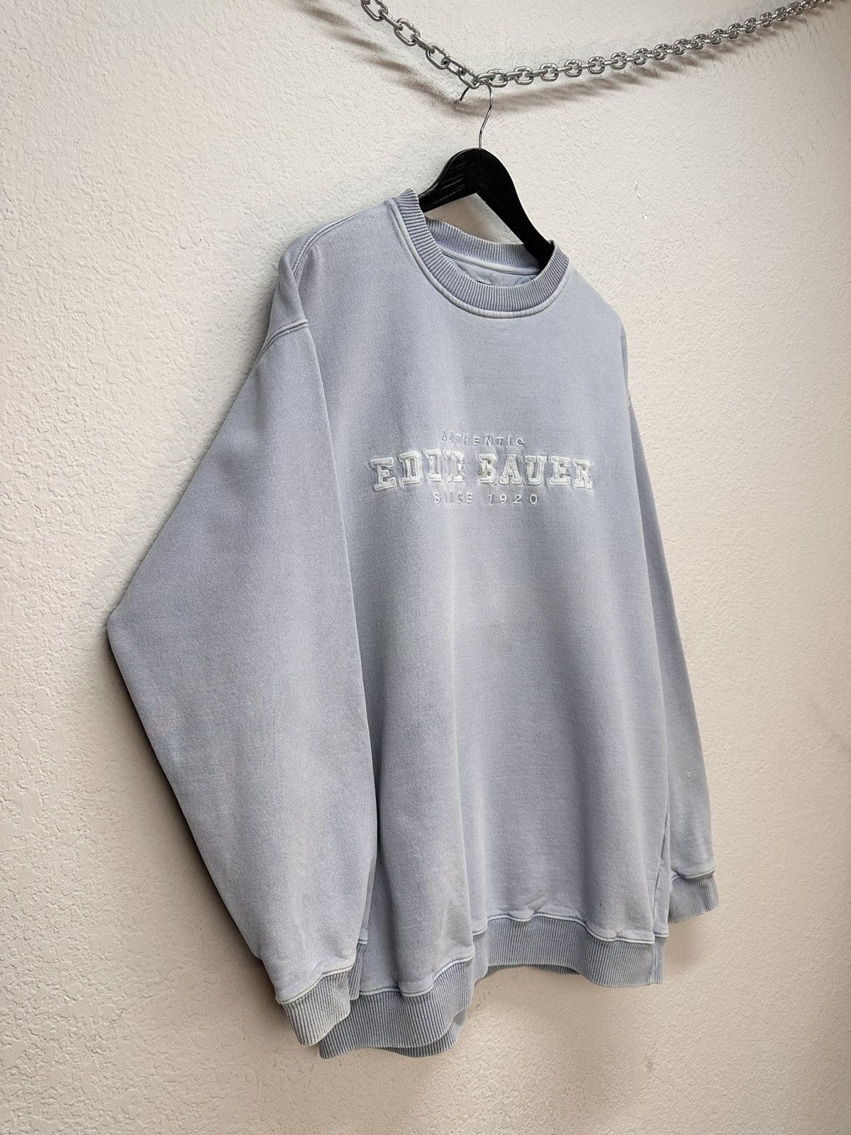 Eddie Bauer Vintage Hoodie Oversize Nike Blue Streetwear Y2K 90s Adidas Size US L / EU 52-54 / 3 - 4 Thumbnail