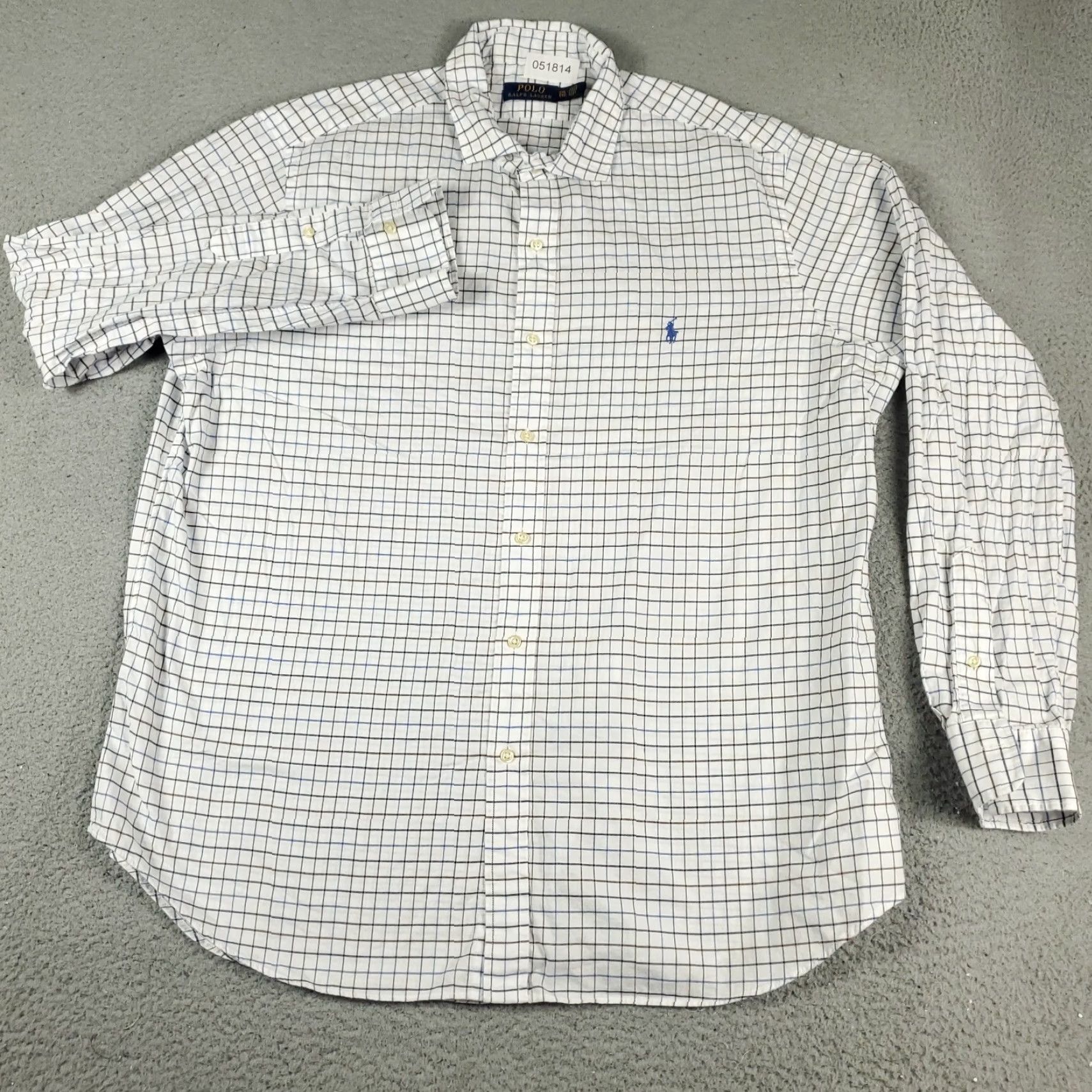 Ralph Lauren RALPH LAUREN Button-Up Shirt Mens 2XL White Check Long Sleeve Casual Classic Preppy Size US XXL / EU 58 / 5 - 3 Thumbnail