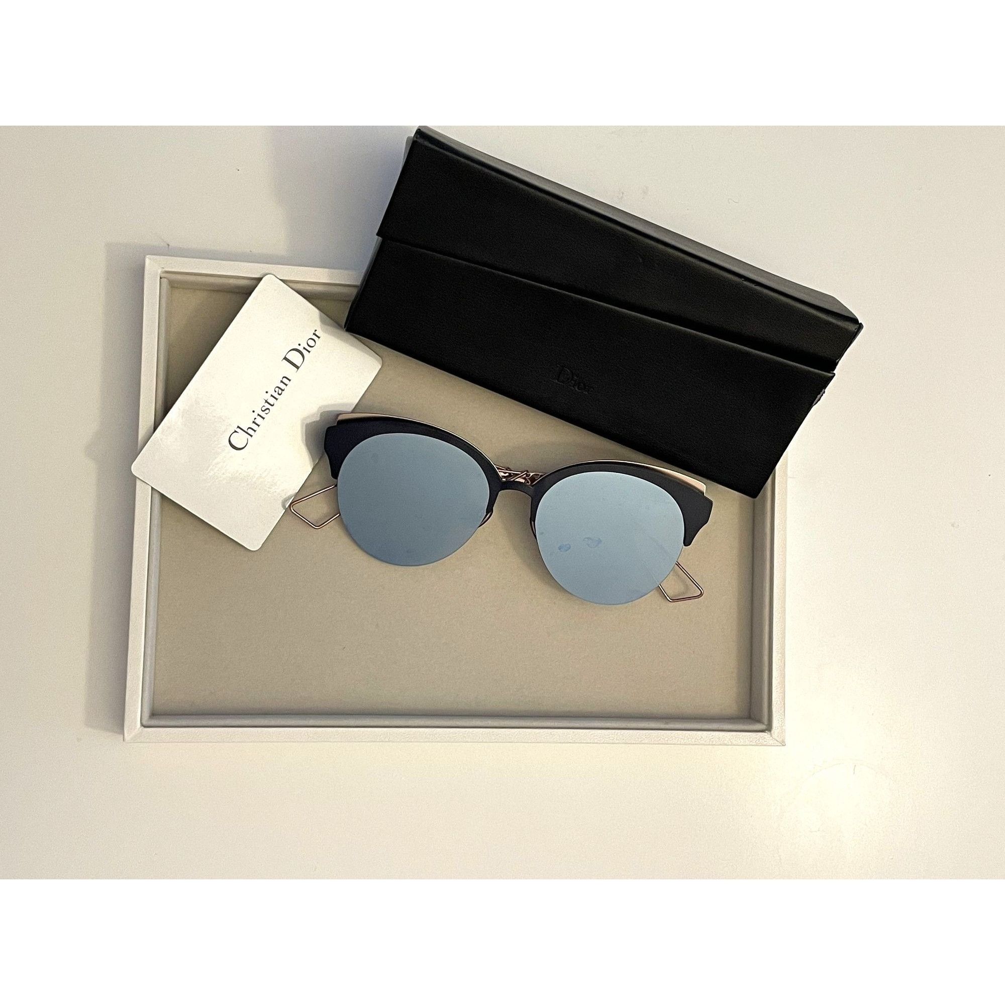 Dior Christian Dior Metal Cat-Eye Sunglasses With Mirror Lenses & Size ONE SIZE - 1 Thumbnail