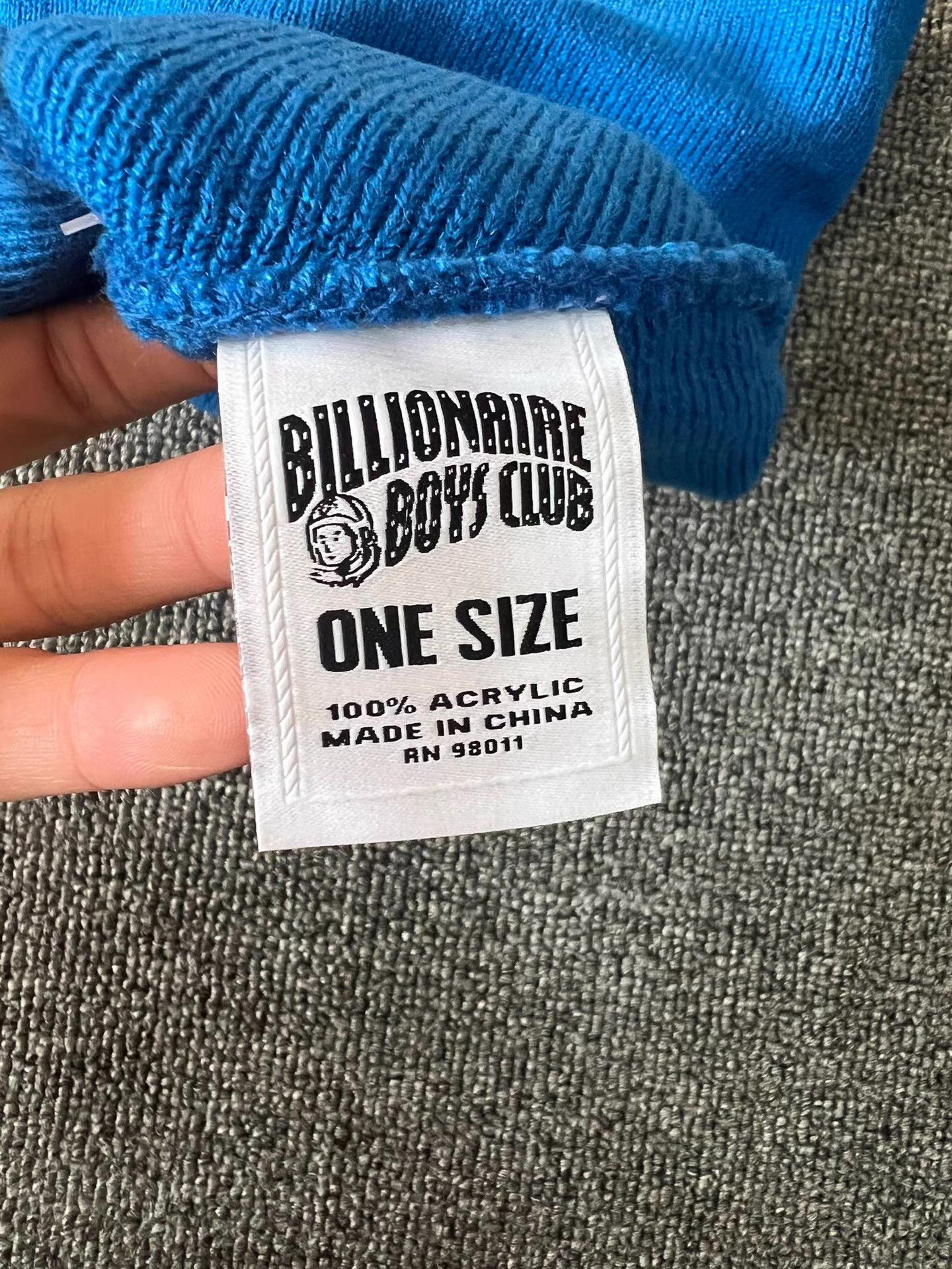 Billionaire Boys Club BBC Classic Rubber Logo Knit Beanie Q7 Size ONE SIZE - 2 Thumbnail