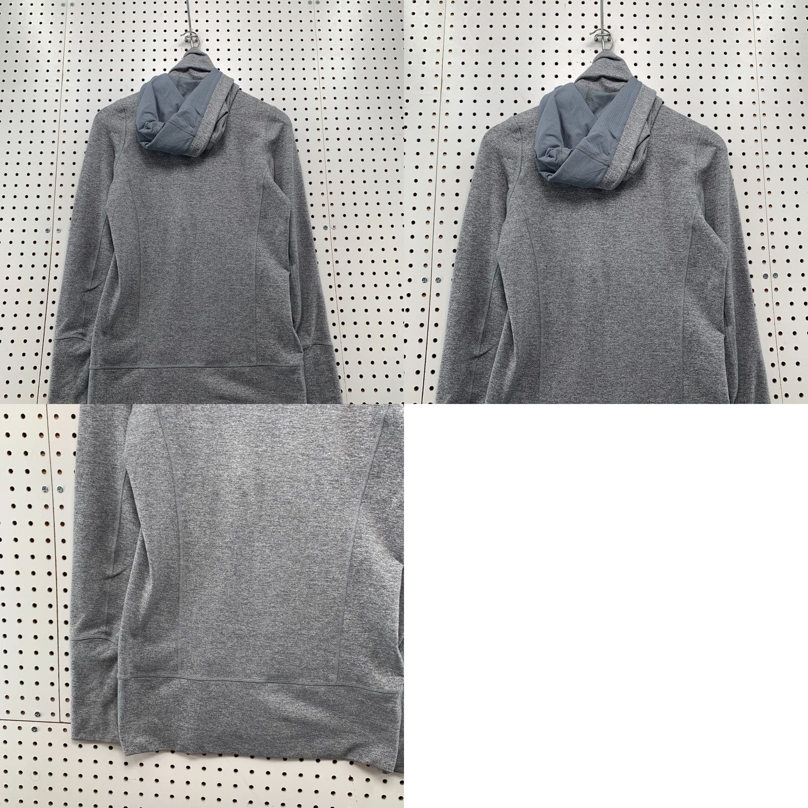 Lululemon Lululemon Track Jacket Womens Size 6 Gray Hooded Thumbhole 17.5x27.5 Jacket Gray Activewear Size M / US 6-8 / IT 42-44 - 10 Thumbnail