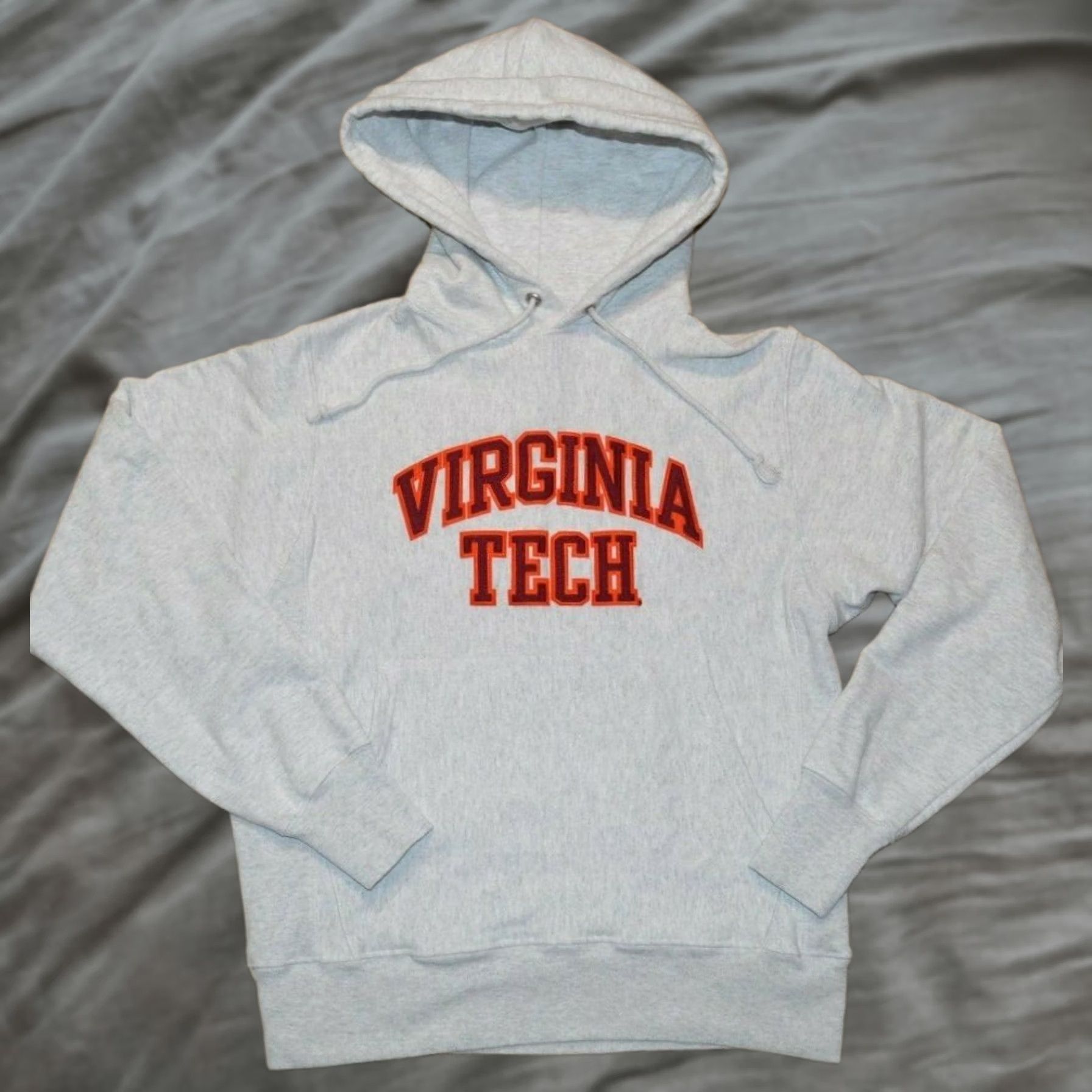 Champion VINTAGE Champion Reverse Weave Hoodie Size Small Gray Virginia Sweatshirt Size US S / EU 44-46 / 1 - 1 Thumbnail