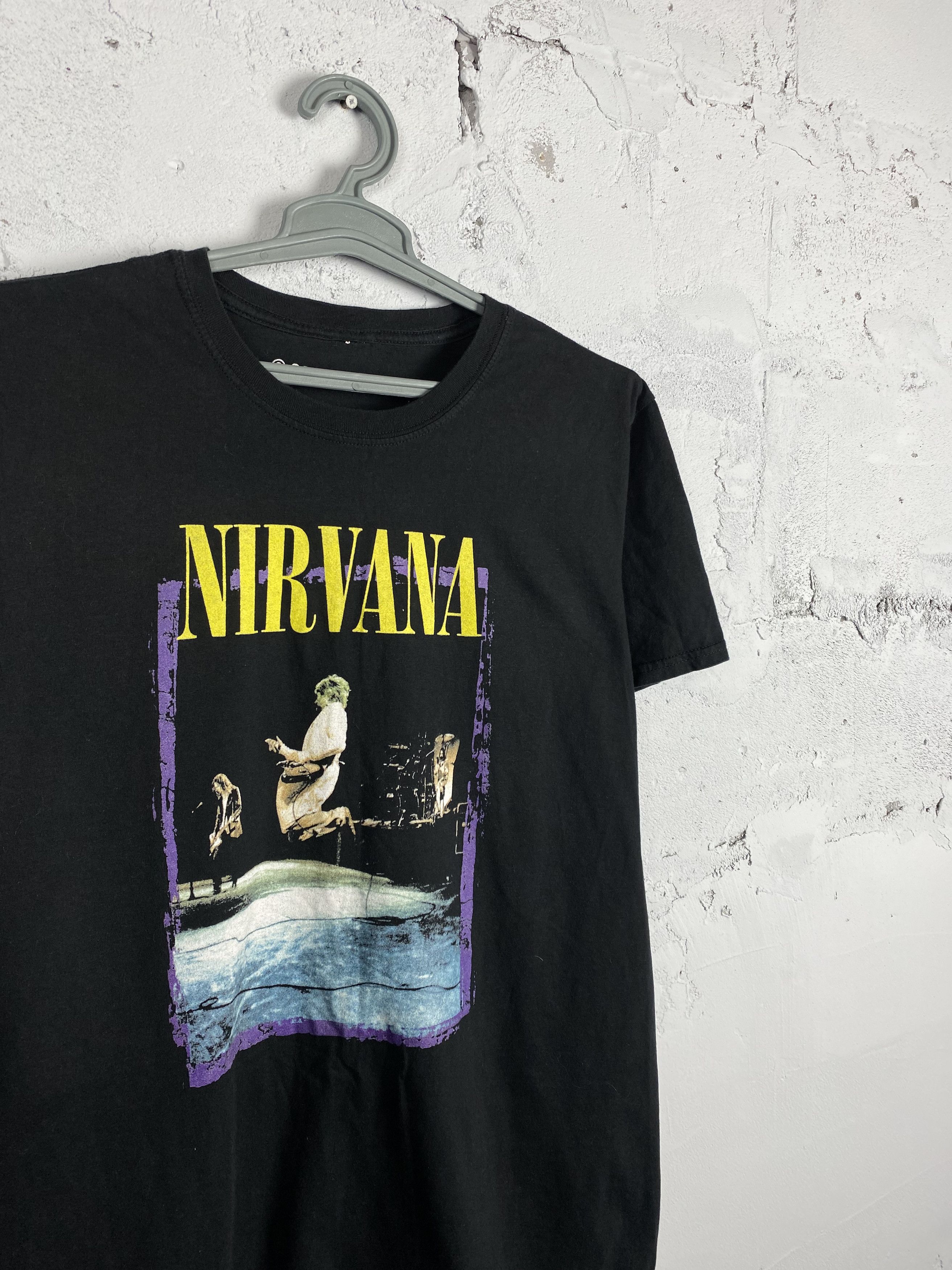 Band Tees × Nirvana × Vintage VINTAGE NIRVANA Kurt Cobein Tour Grunge t shirt Size US M / EU 48-50 / 2 - 2 Thumbnail