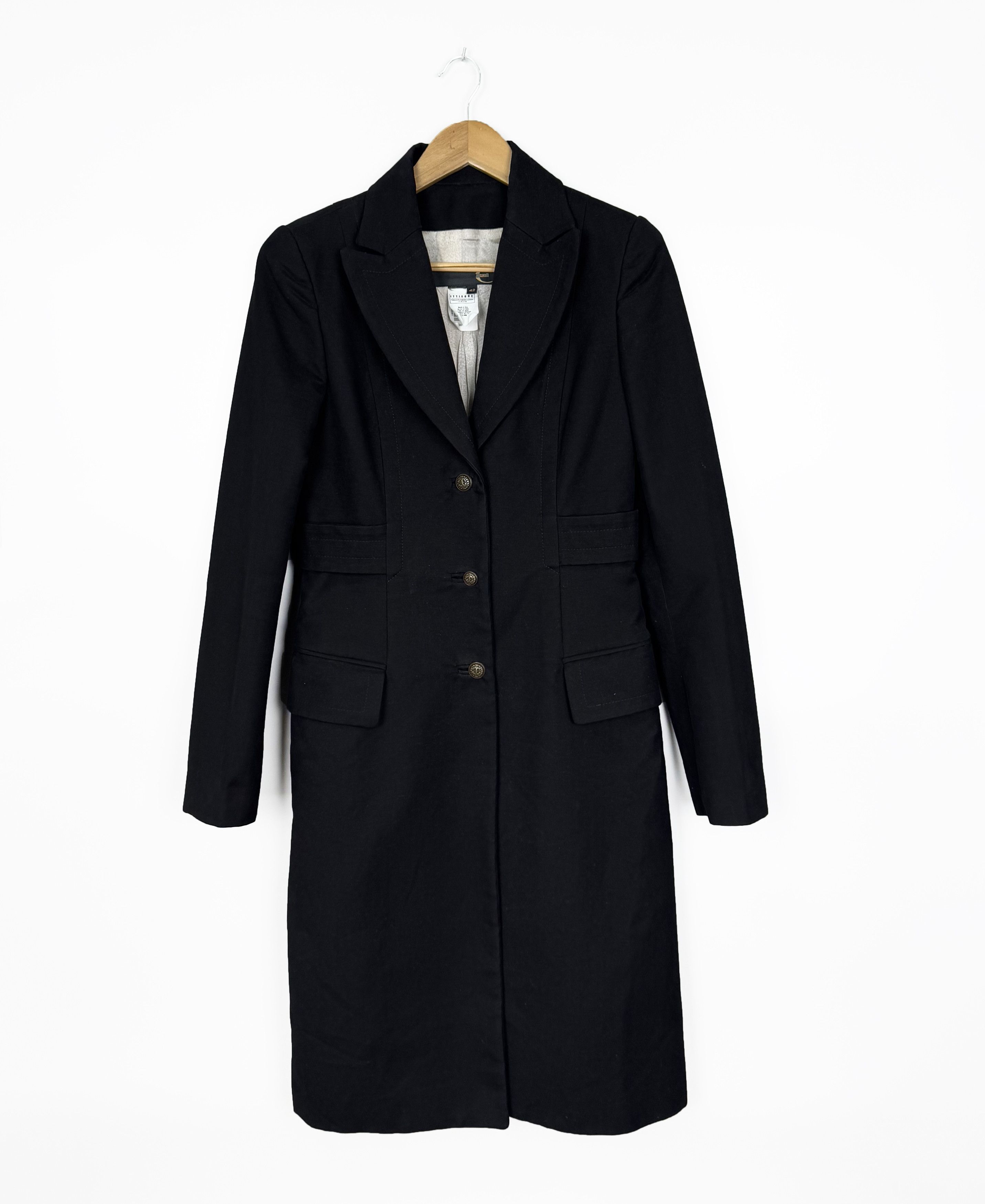 Just Cavalli 2005 Just Cavalli Made in Italy Women's Black Coat M Size M / US 6-8 / IT 42-44 - 1 Thumbnail