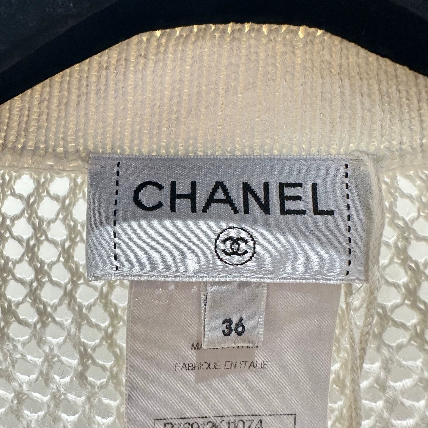 Chanel Chanel may278 all-over bow knit openwork jacket 36 viscose Size XS / US 0-2 / IT 36-38 - 3 Thumbnail