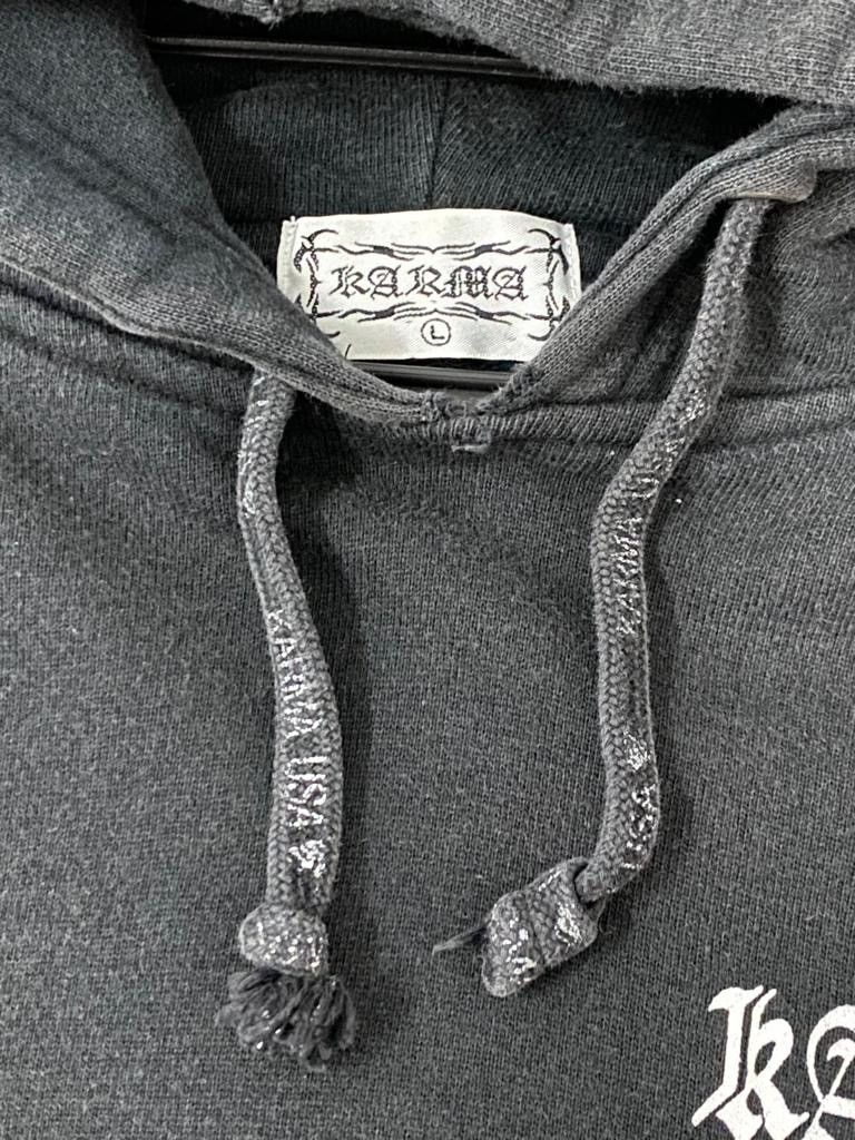 If Six Was Nine Karma japanese streetwear hoodie inspired by chrome hearts Size US L / EU 52-54 / 3 - 5 Thumbnail