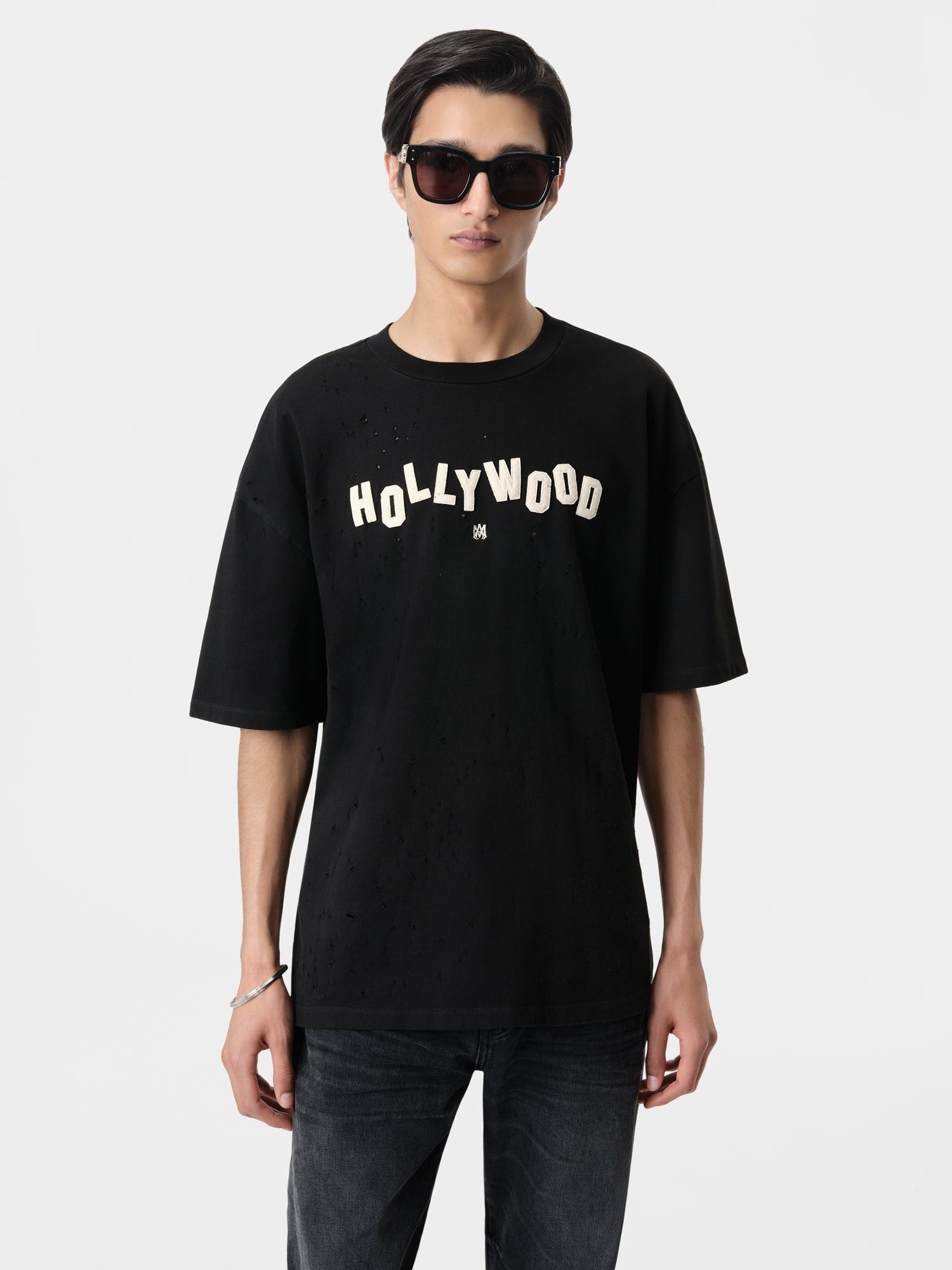 Amiri o1orln1025 Hollywood Shotgun Oversized T-Shirt in Black Size US S / EU 44-46 / 1 - 2 Thumbnail