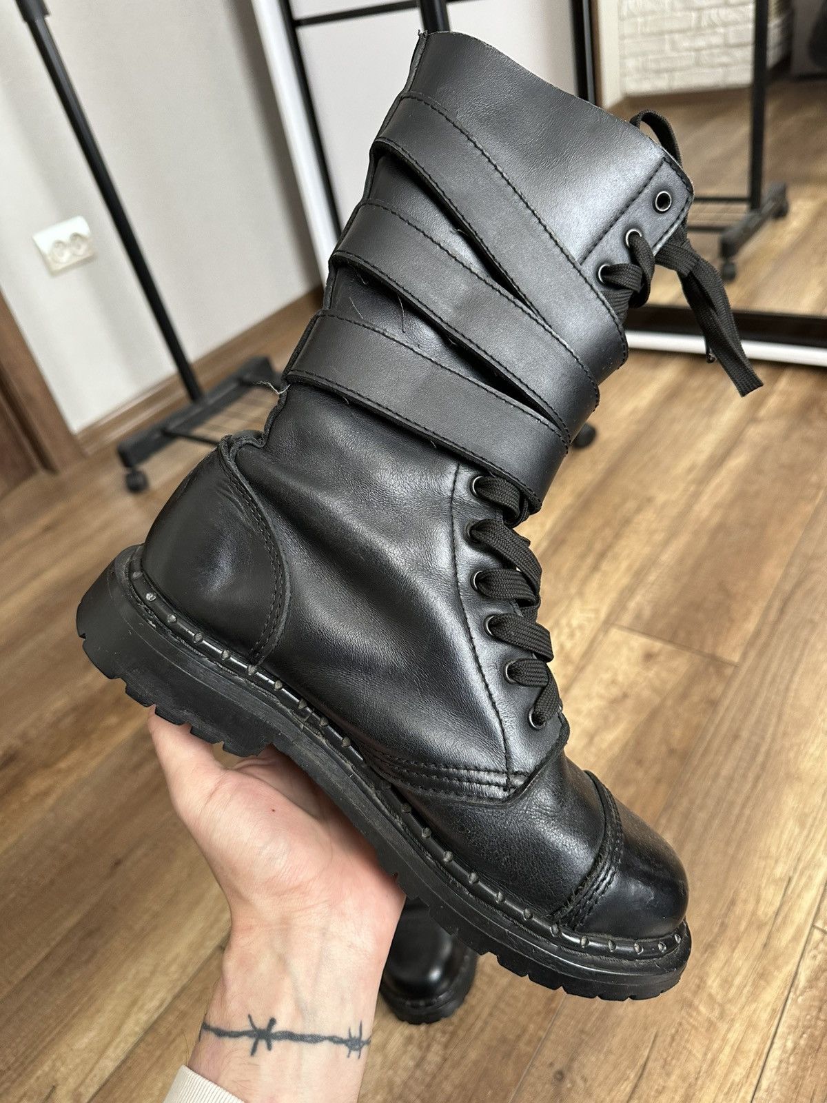 Undercover Undercover Vintage High Top Leather Boots Vintage Size US 8 / EU 41 - 9 Thumbnail