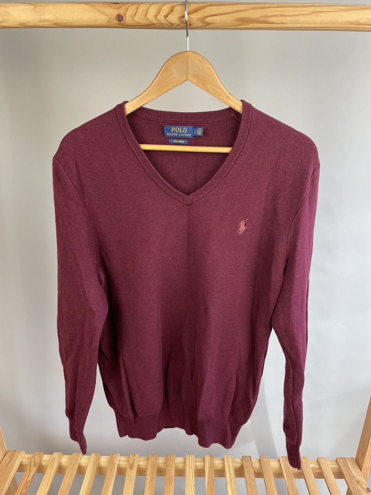 Polo Ralph Lauren Polo Ralph Lauren cotton v neck sweater size L Size US L / EU 52-54 / 3 - 1 Thumbnail
