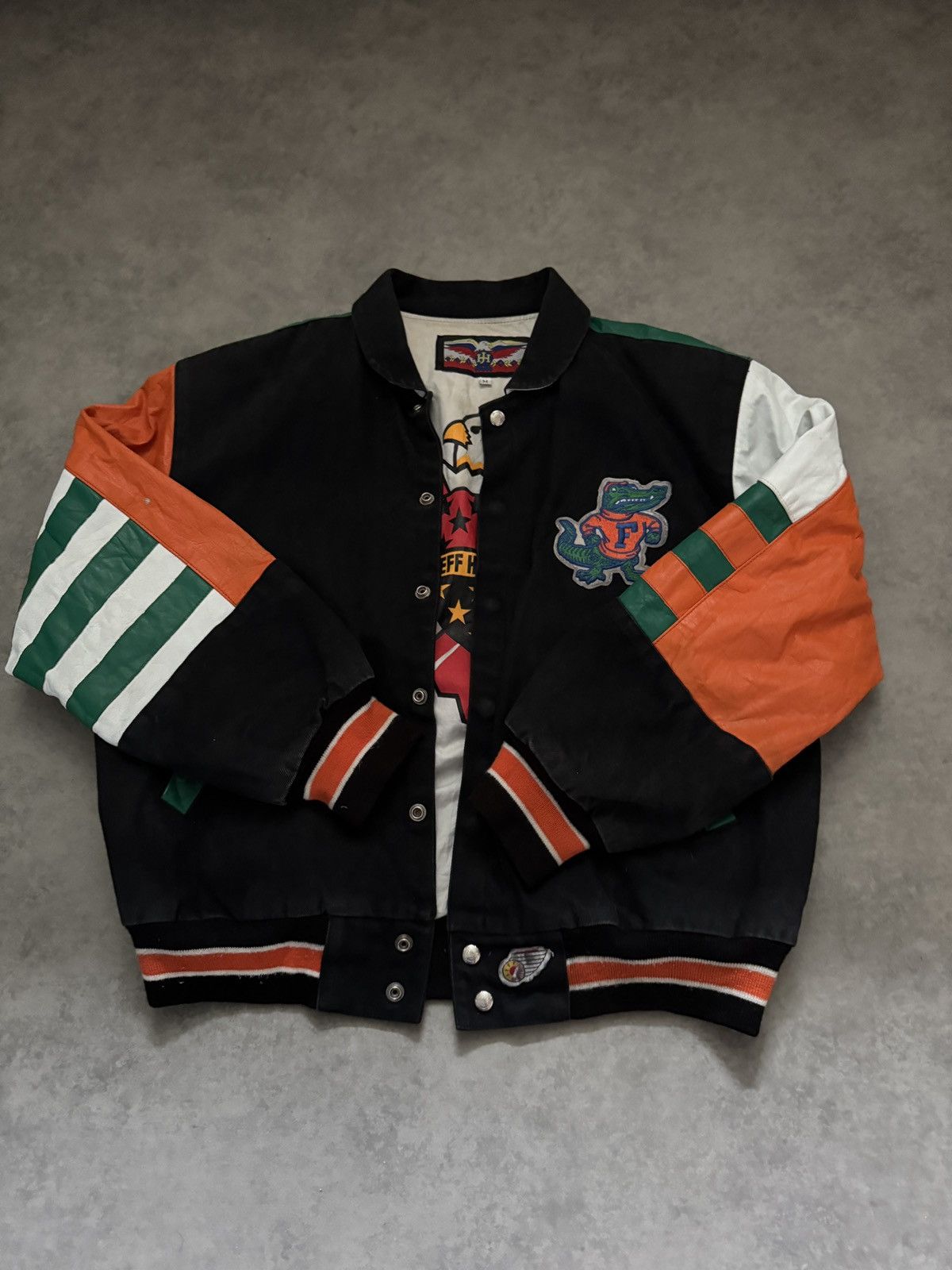 Jeff Hamilton Rare 90s Jeff Hamilton Florida Gators Lether Jacket Medium Size US M / EU 48-50 / 2 - 4 Thumbnail