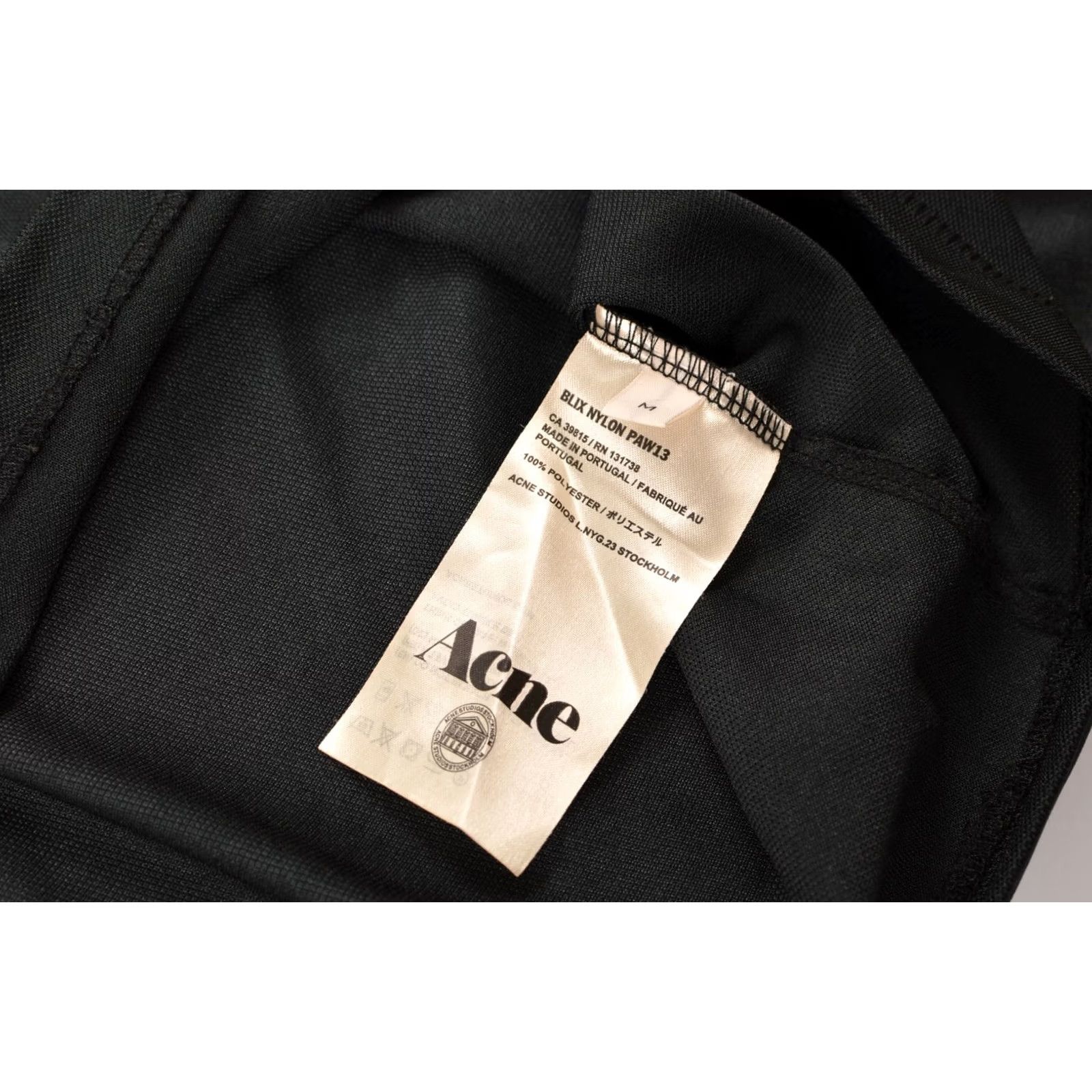 Acne Studios Acne Studios Blix Nylon T-Shirt Longsleeve PAW13 Made in Portugal Size M Black Womens Size M / US 6-8 / IT 42-44 - 5 Thumbnail