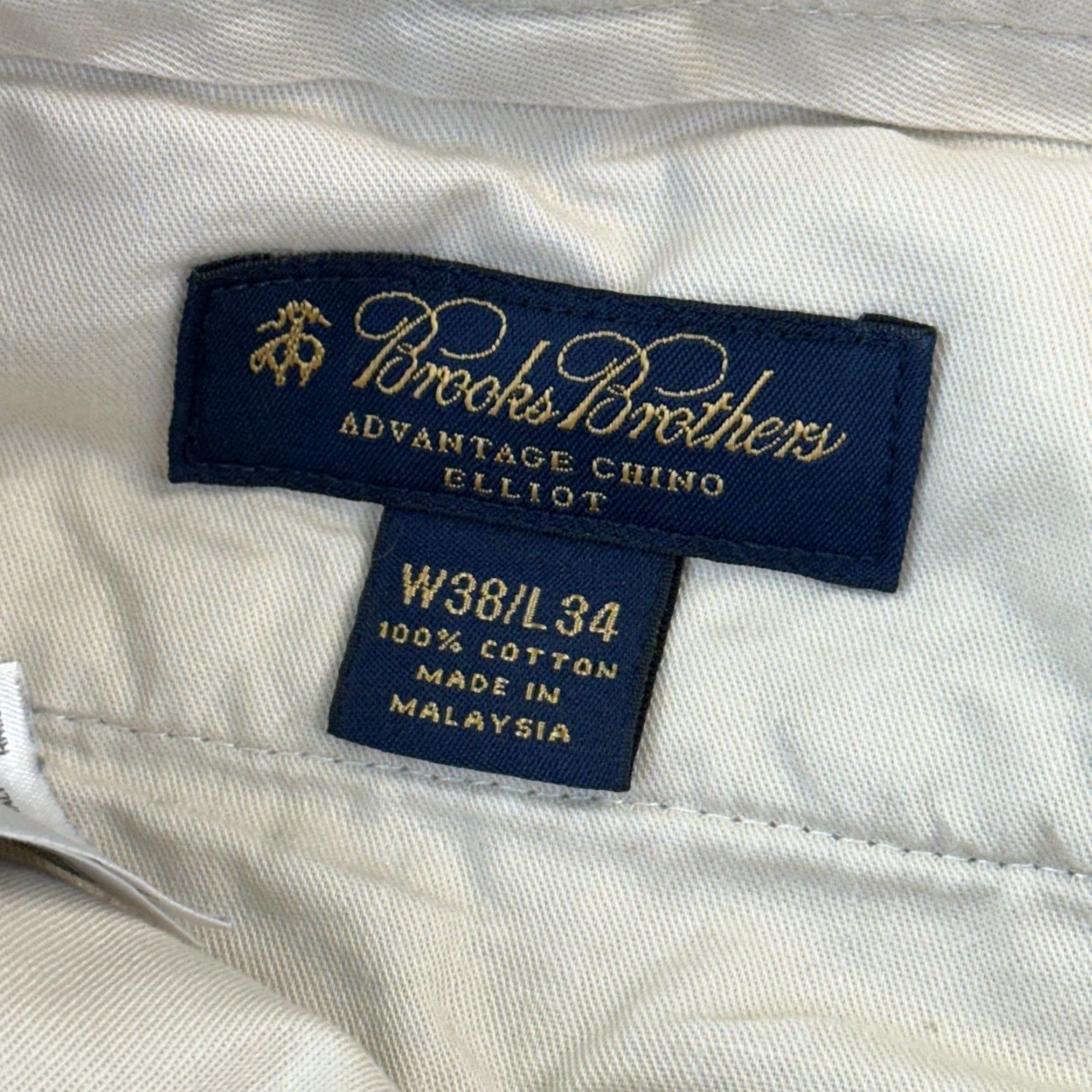 Brooks Brothers Brooks Brothers Pants Mens 38x30 Beige Elliot Advantage Chino Pleated Cuffed Size US 38 / EU 54 - 7 Thumbnail