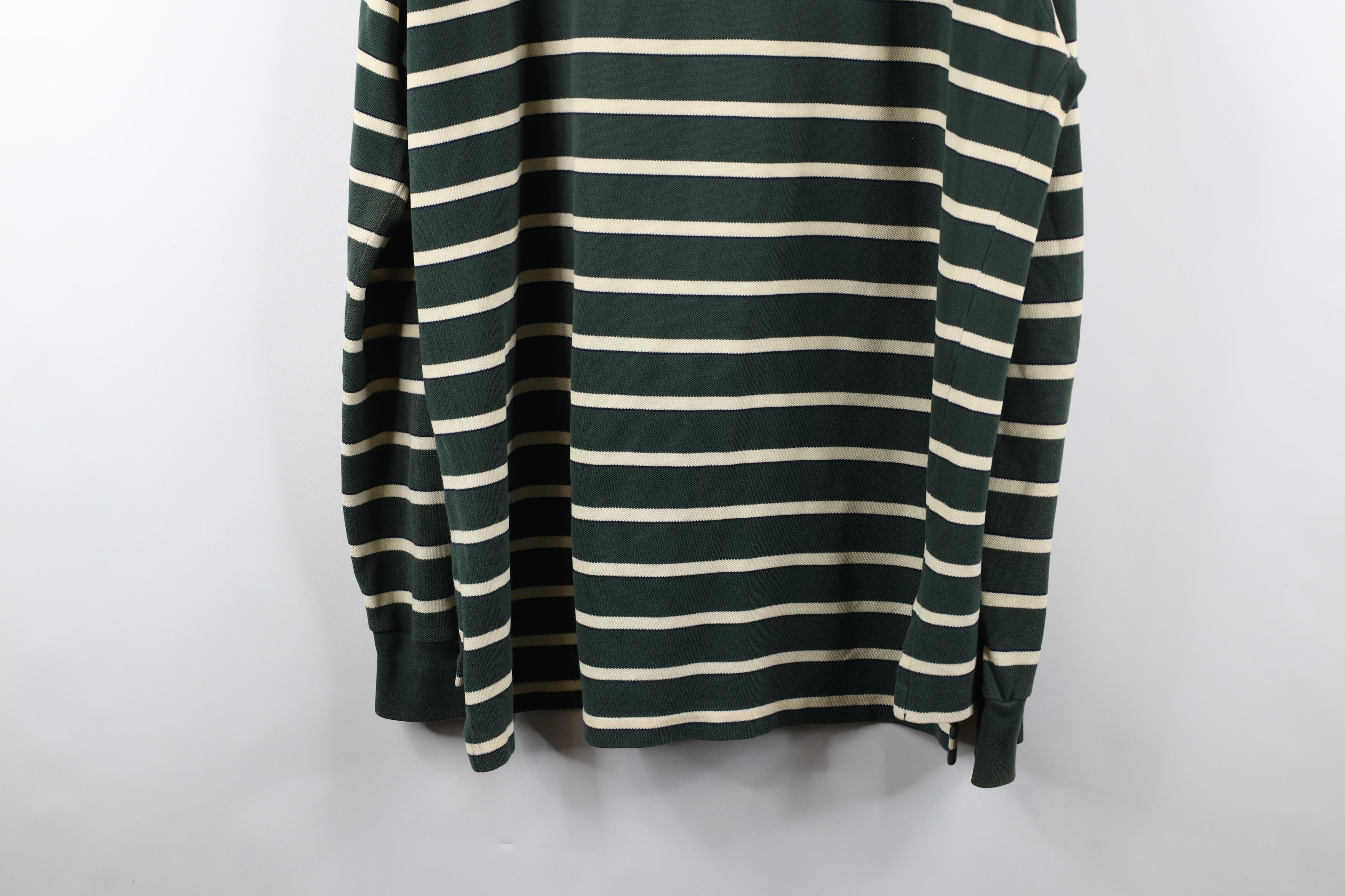 Ralph Lauren × Vintage Vintage 90s Ralph Lauren Striped Long Sleeve Rugby Polo Size US L / EU 52-54 / 3 - 13 Thumbnail