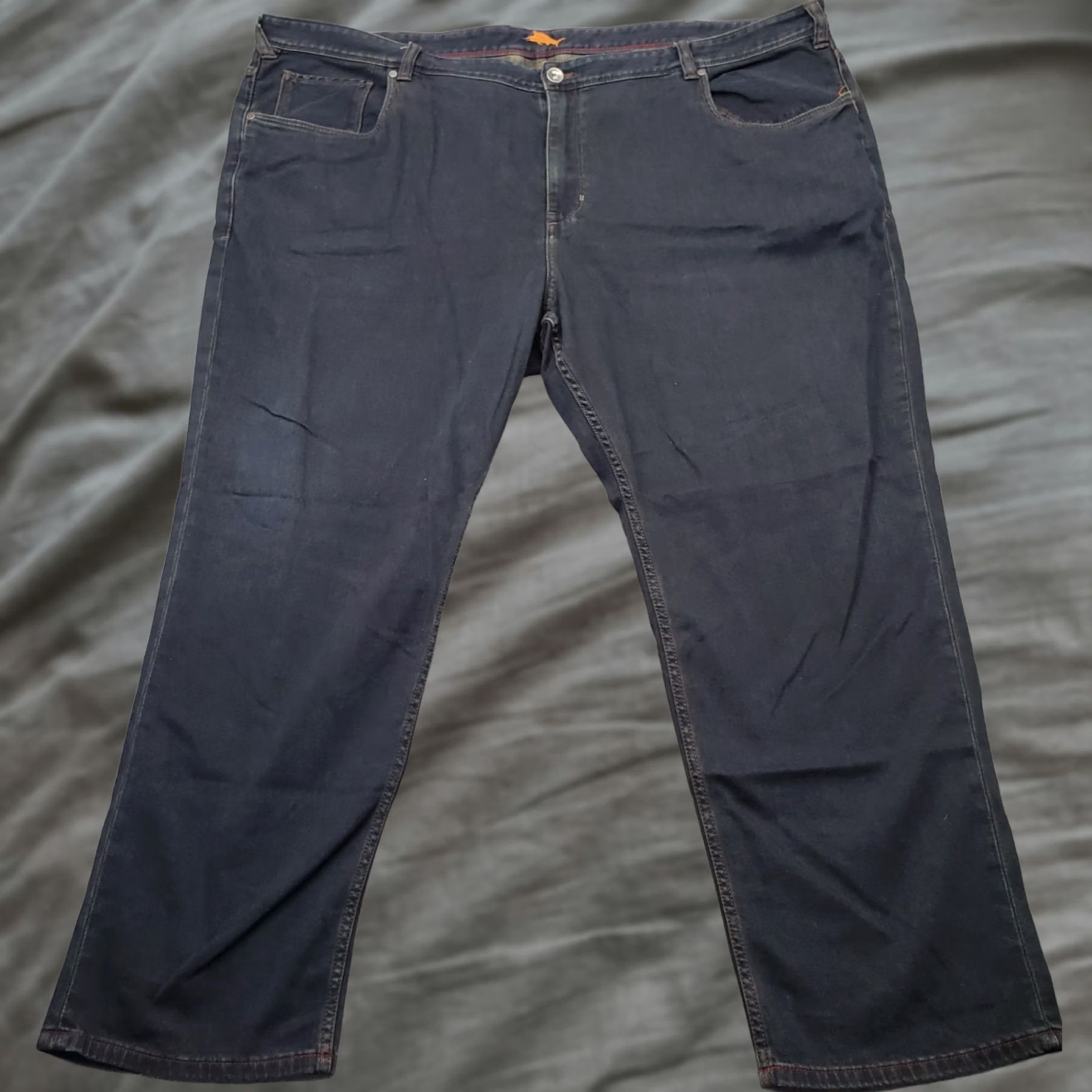 Tommy Bahama Tommy Bahama Jeans Mens 52x30 Navy Denim Contrast Stitch Loose Fit Straight Leg Shirt? Size US 36 / EU 52 - 1 Thumbnail