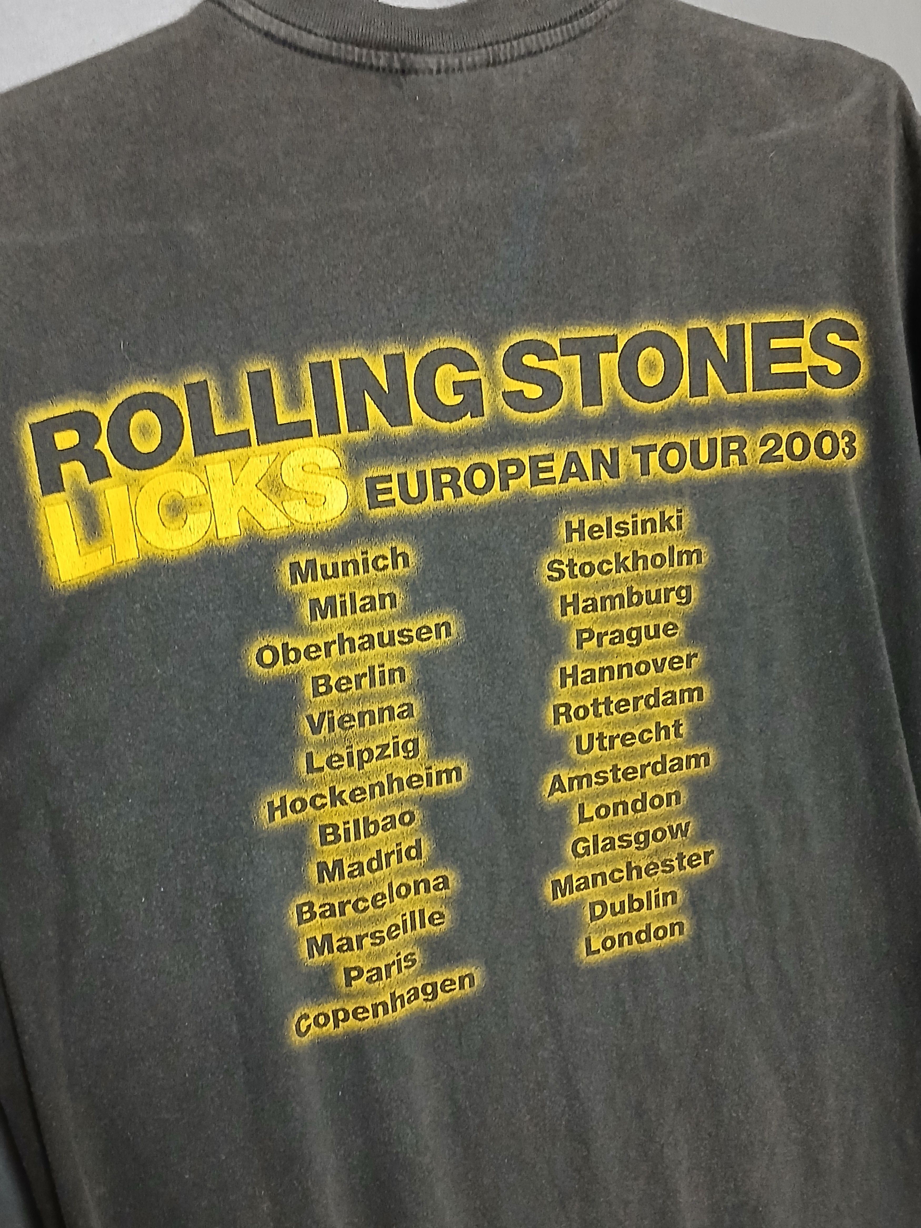 The Rolling Stones × Vintage Vintage 2003 The Rolling Stones Licks Tour T-Shirt Size US M / EU 48-50 / 2 - 4 Thumbnail