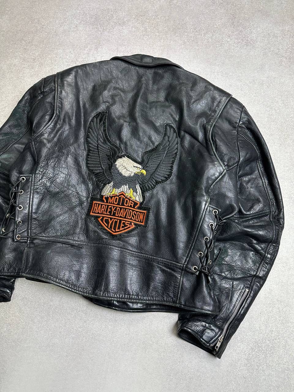 Genuine Leather Vintage Wilsons Leather Genuine Moto Harley Jacket L Size US L / EU 52-54 / 3 - 8 Thumbnail