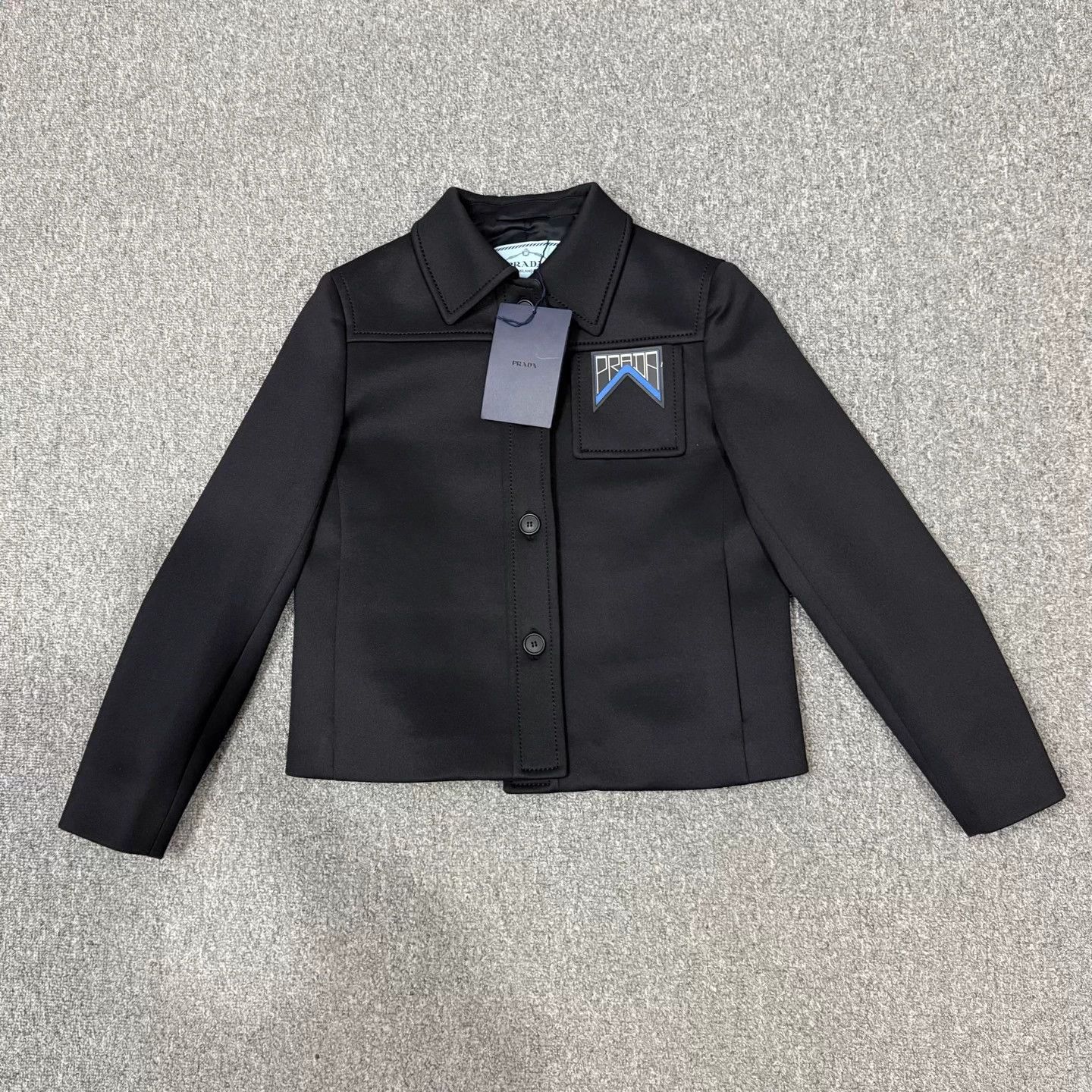 Prada Prada black lapel jacket new 38 Size S / US 4 / IT 40 - 1 Thumbnail