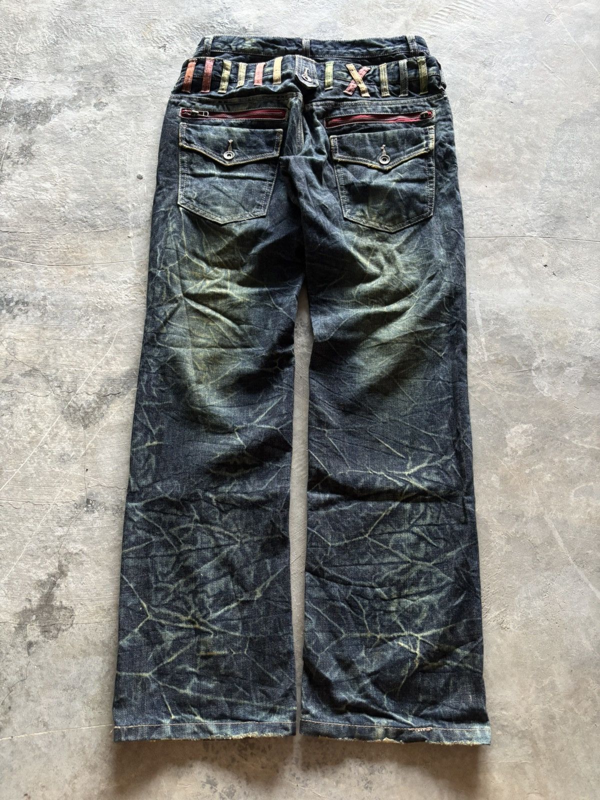 Hysteric Glamour ANTFUI double waist japanese rusty crazy sick washed punk Size US 30 / EU 46 - 12 Thumbnail