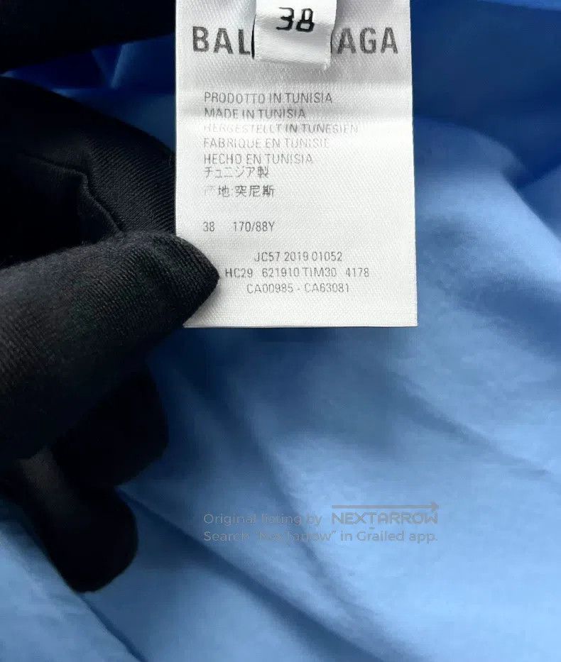 Balenciaga Balenciaga Blue pocket embroidered Mastercard logo zipper Size XS / US 0-2 / IT 36-38 - 4 Thumbnail