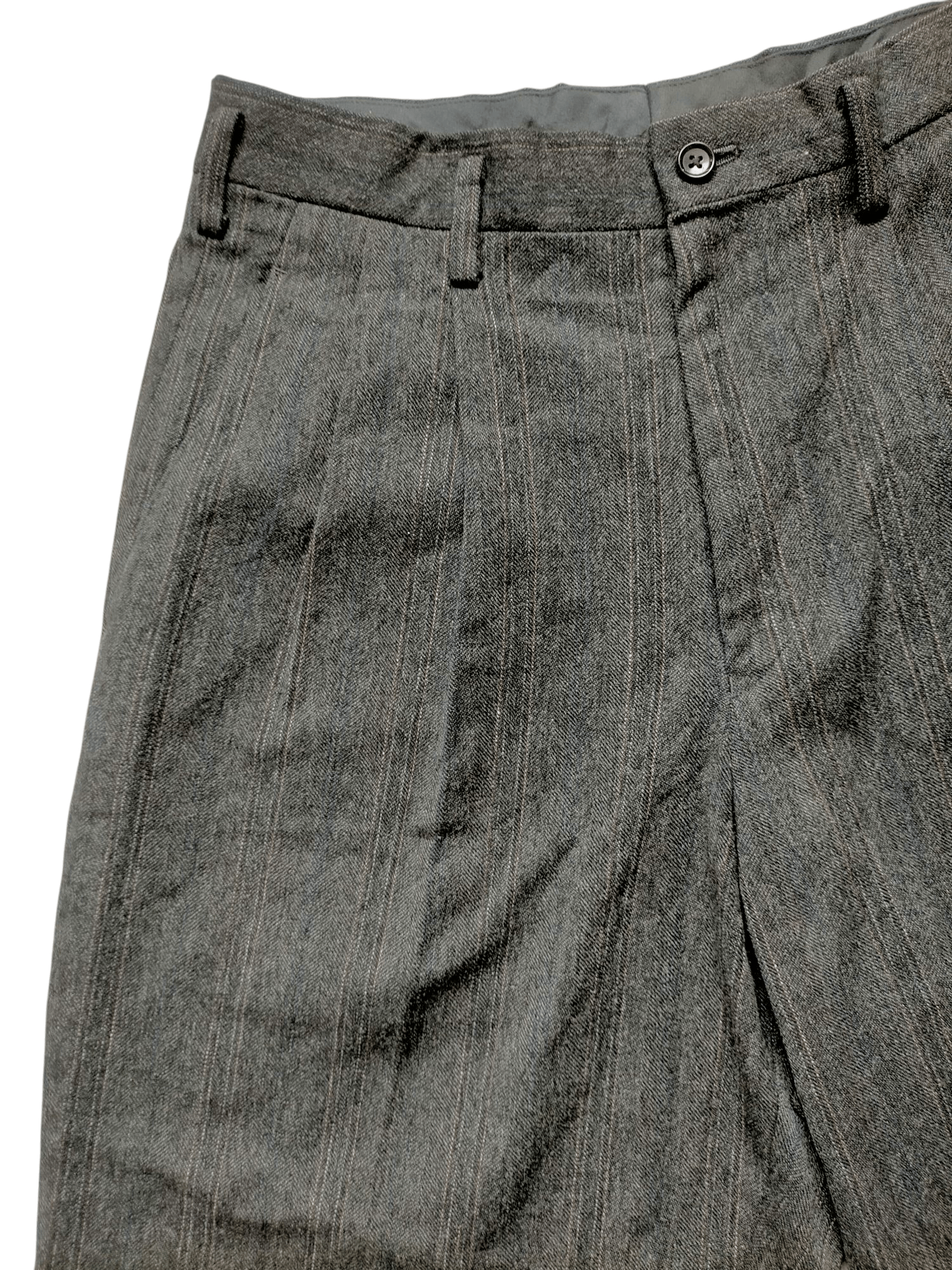 Yohji Yamamoto Y's for men Yohji Yamamoto Wool Wide Stripe Trouser Pants Size US 30 / EU 46 - 5 Thumbnail
