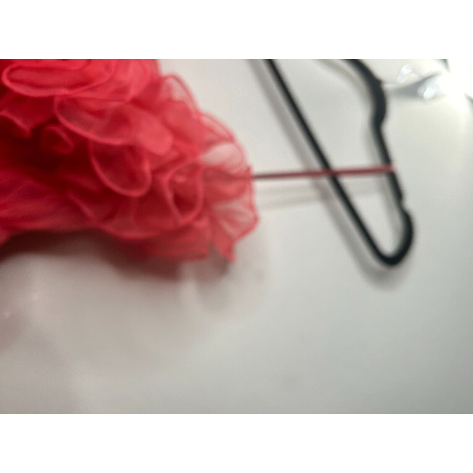 Asos ASOS Design Red Ruffle Bandeau Neck Strapless Mini Dress 4 Size S / US 4 / IT 40 - 9 Thumbnail