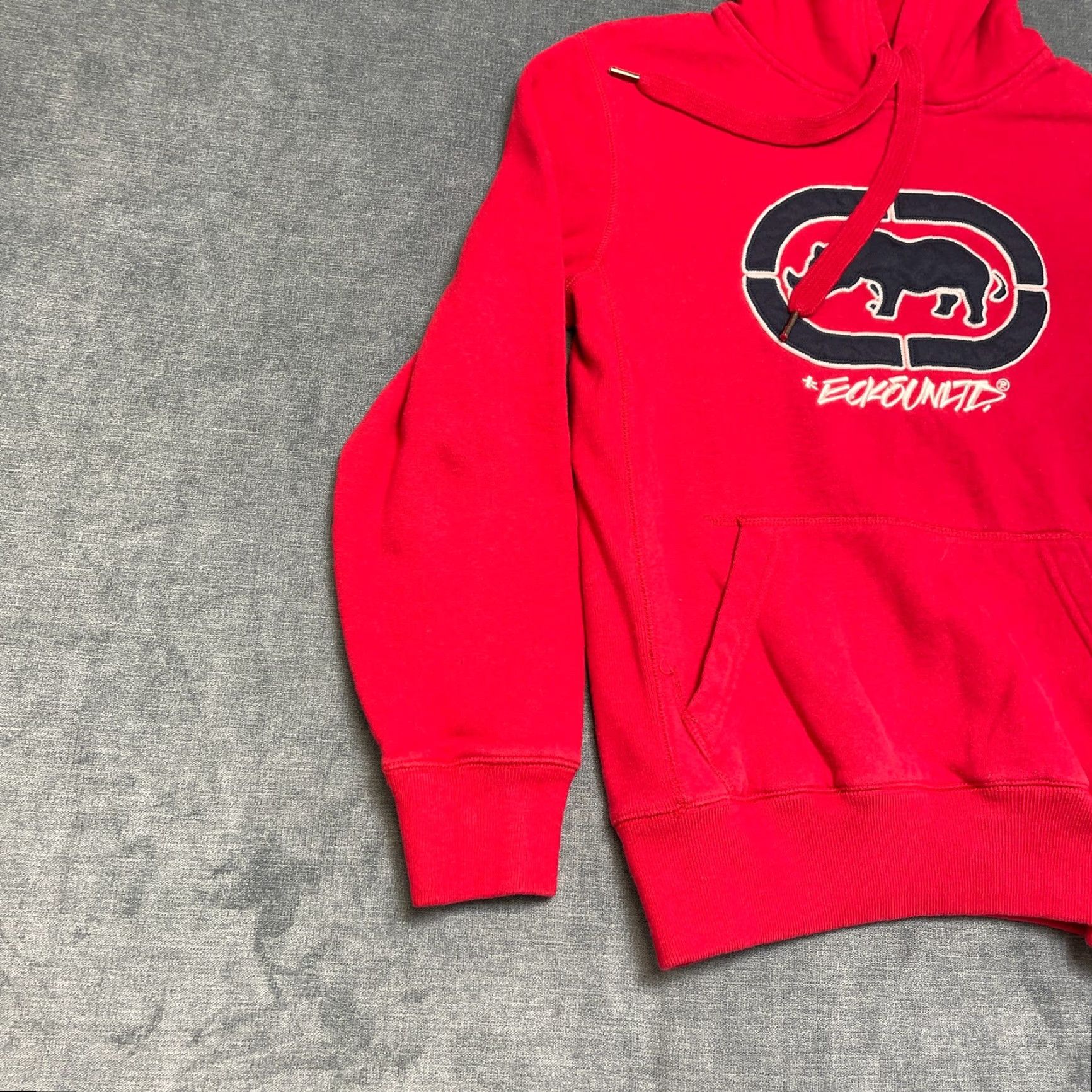Ecko Unltd. Y2K Ecko Unltd Hoodie Mens M Red Graphic Logo Long Sleeve Kangaroo Pocket Drawstring Size US M / EU 48-50 / 2 - 4 Thumbnail