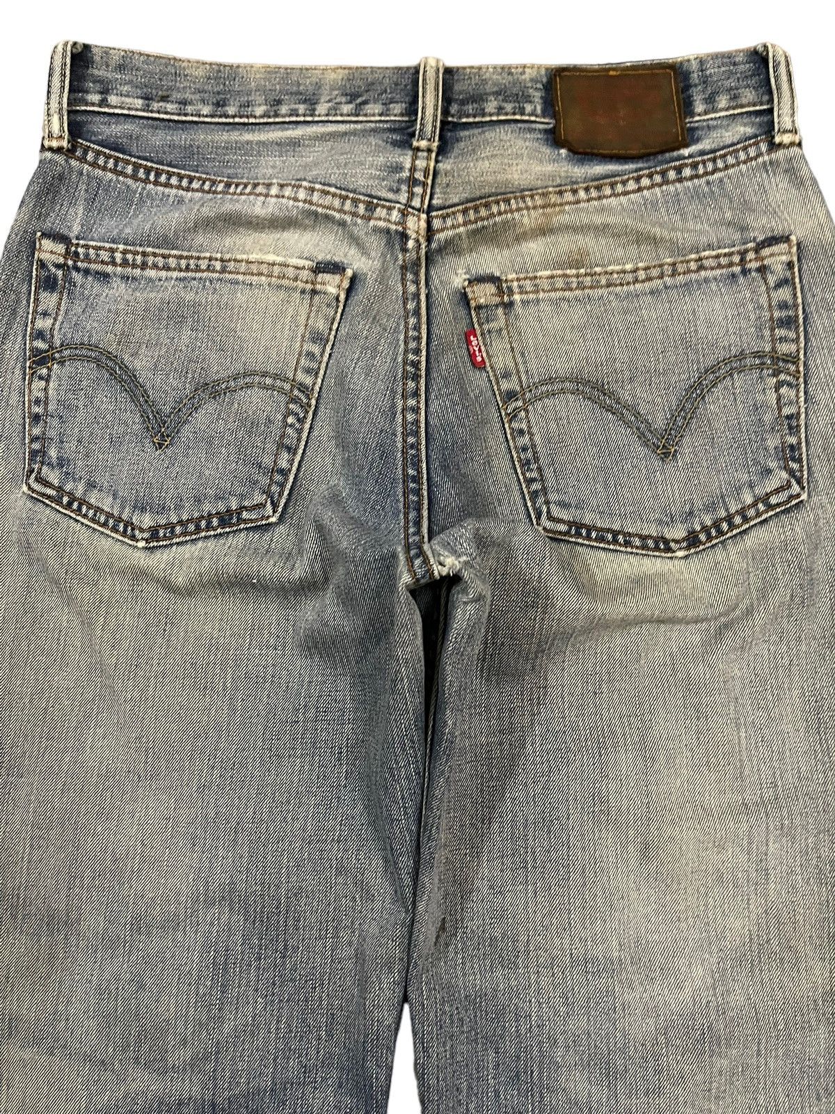 Levi's Vintage 90 Levis 502 Blue Wash Distressed Style Jeans Size US 30 / EU 46 - 4 Thumbnail