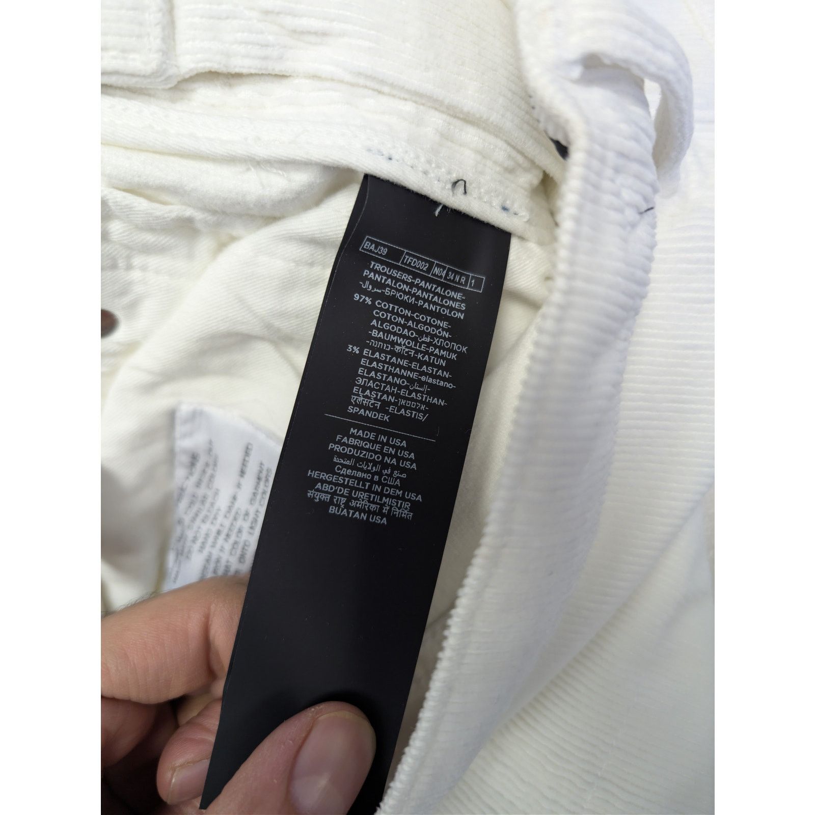 Tom Ford o1rshd1 Straight Fit Denim Jeans in White Size US 34 / EU 50 - 18 Thumbnail