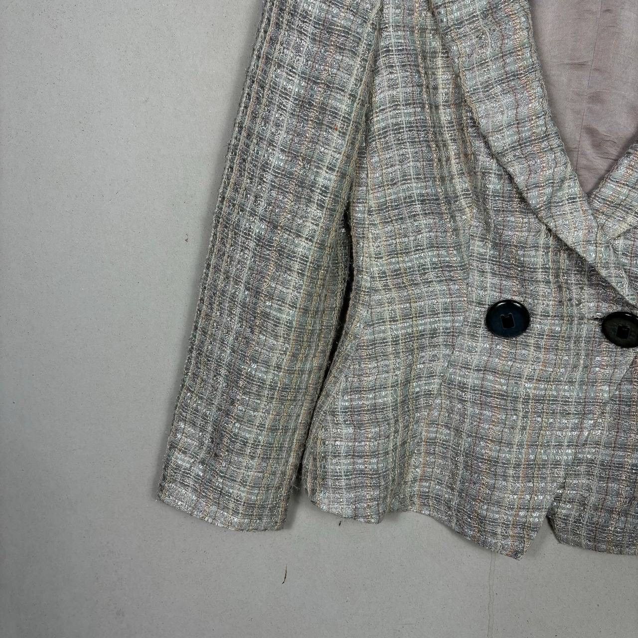 Giorgio Armani Giorgio Armani Woven Boucle Tweed Jacket Blazer Size XS / US 0-2 / IT 36-38 - 4 Thumbnail