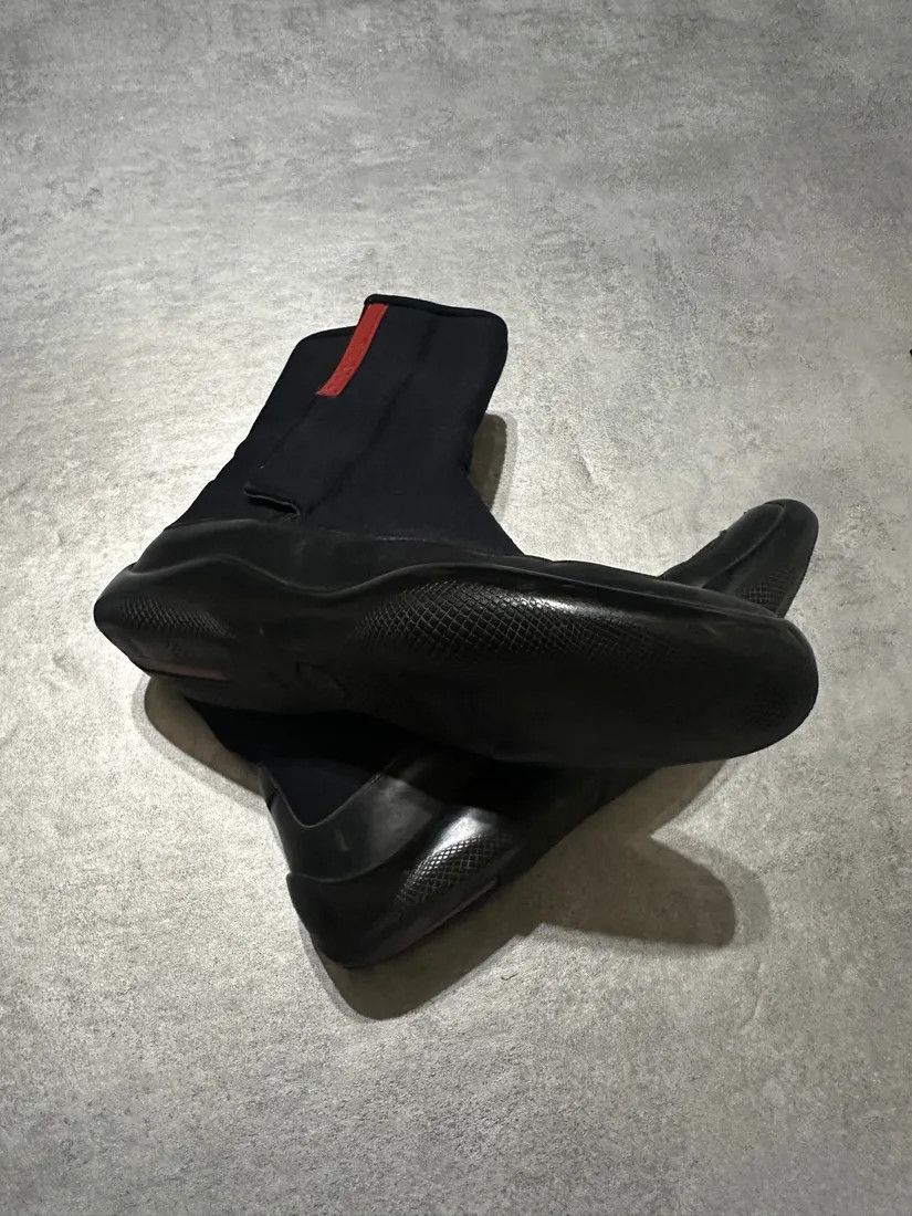 Prada × Vintage 2000s Prada Luna Rossa Sport Black Boots Size US 6 / IT 36 - 5 Thumbnail