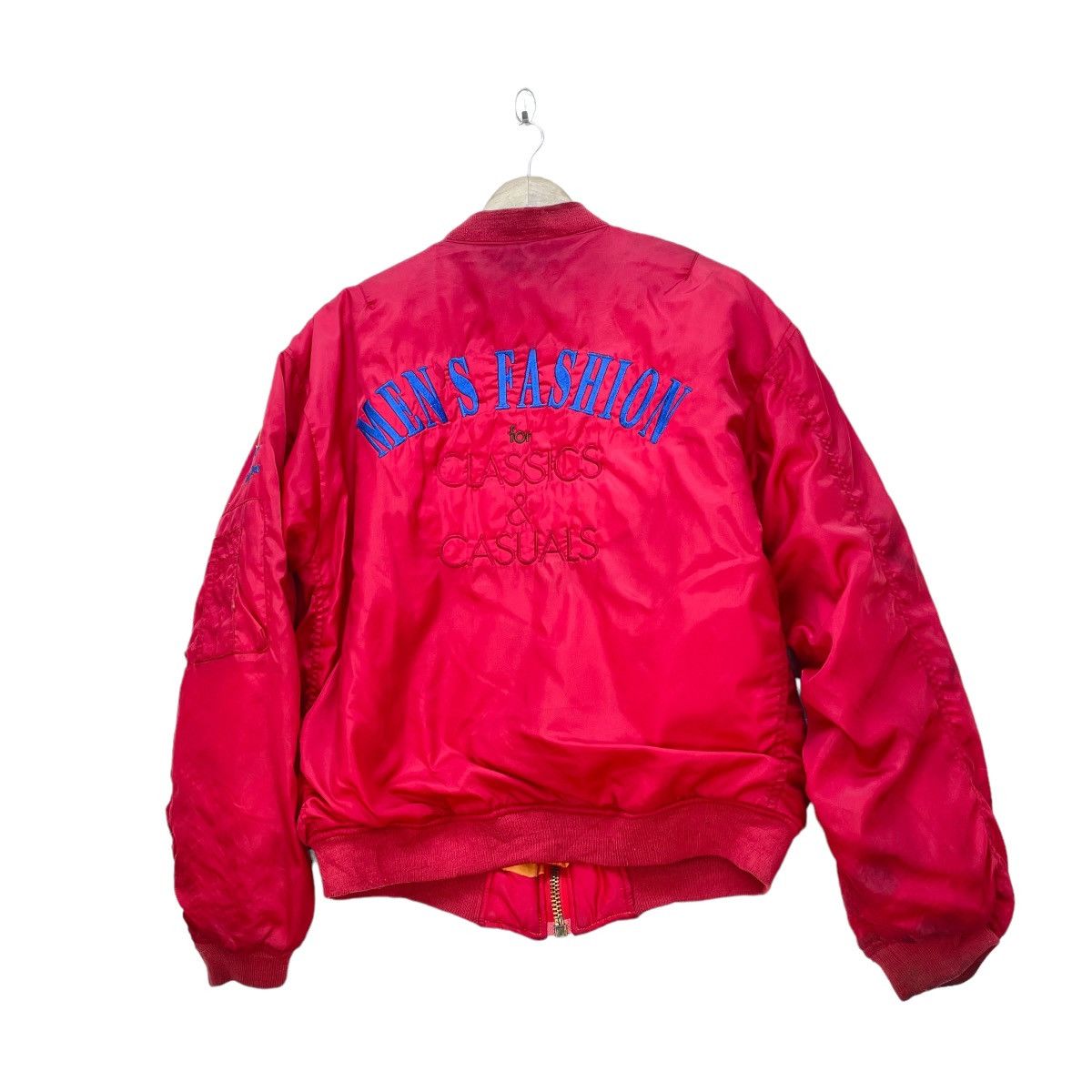 Vintage Vintage Bomber Made In Italy Amedeo Valentino Ma 1 Jacket Size US M / EU 48-50 / 2 - 2 Thumbnail