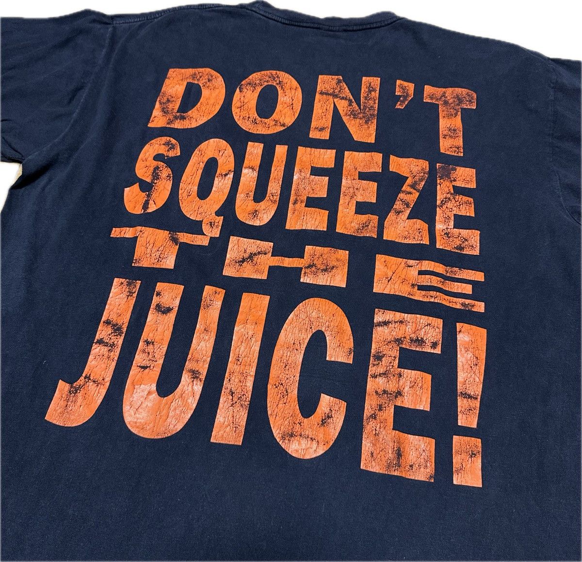 Vintage OJ SIMPSON black tee DON'T SQUEEZE THE JUICE! Size US XL / EU 56 / 4 - 3 Thumbnail