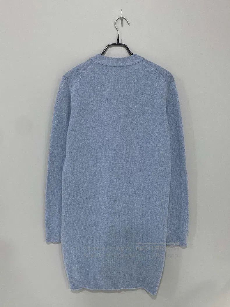 Hermes Hermes Light blue mid-length cashmere cardigan Size XS / US 0-2 / IT 36-38 - 3 Thumbnail