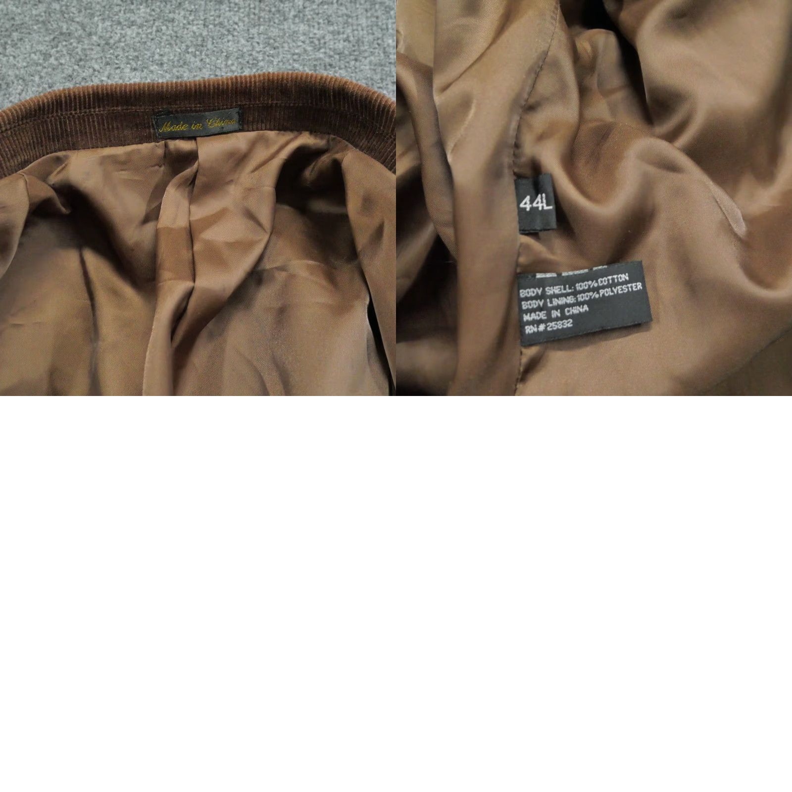 Vintage Circle S Blazer Mens 44 L Long Brown Corduroy Elbow Pads Western Country Jacket Size 44R - 10 Thumbnail