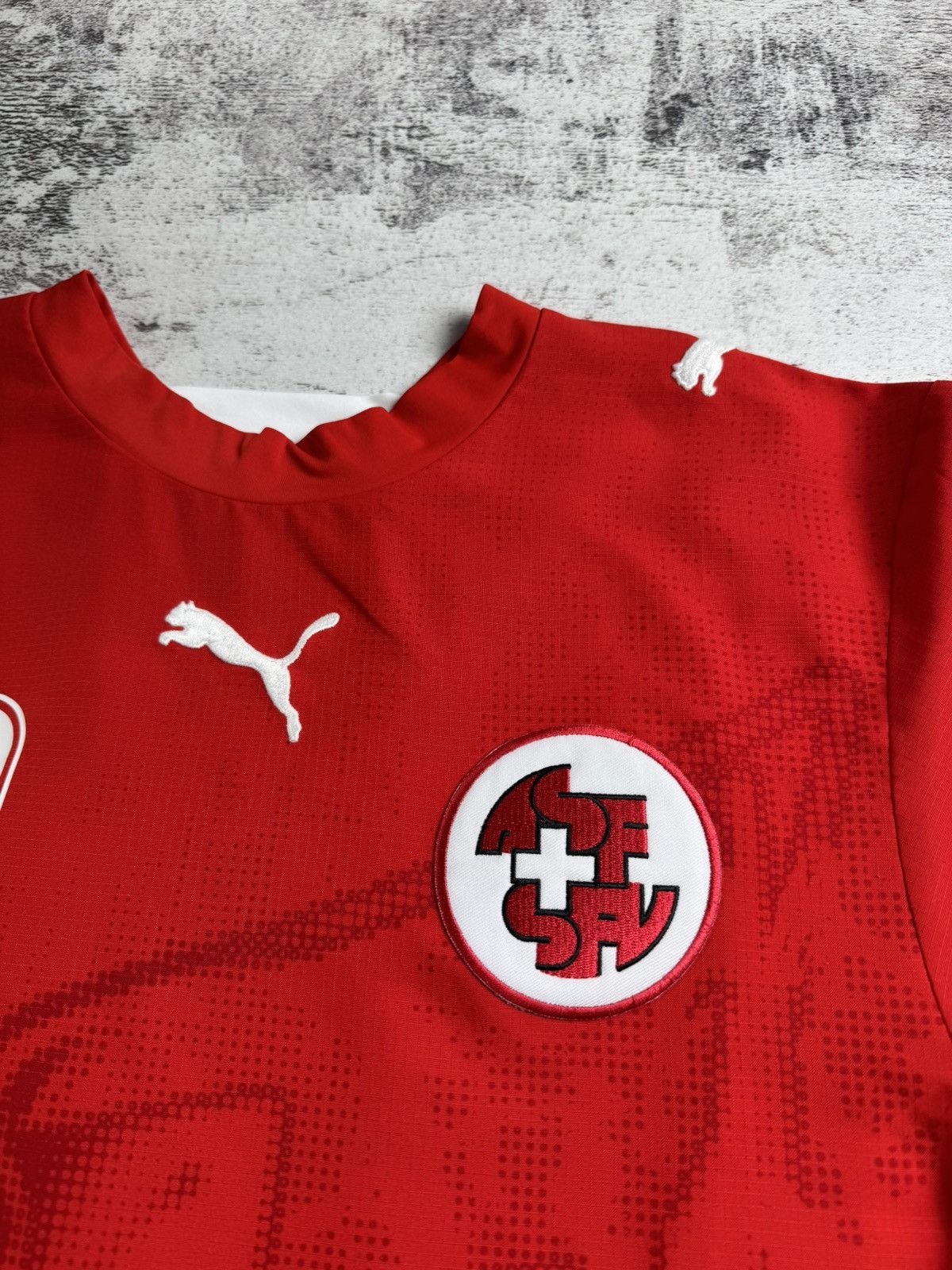 Puma Switzerland Swiss 2006/2008 Vintage #10 Pascal Red Soccer Football Shirt Jersey Size US S / EU 44-46 / 1 - 10 Thumbnail