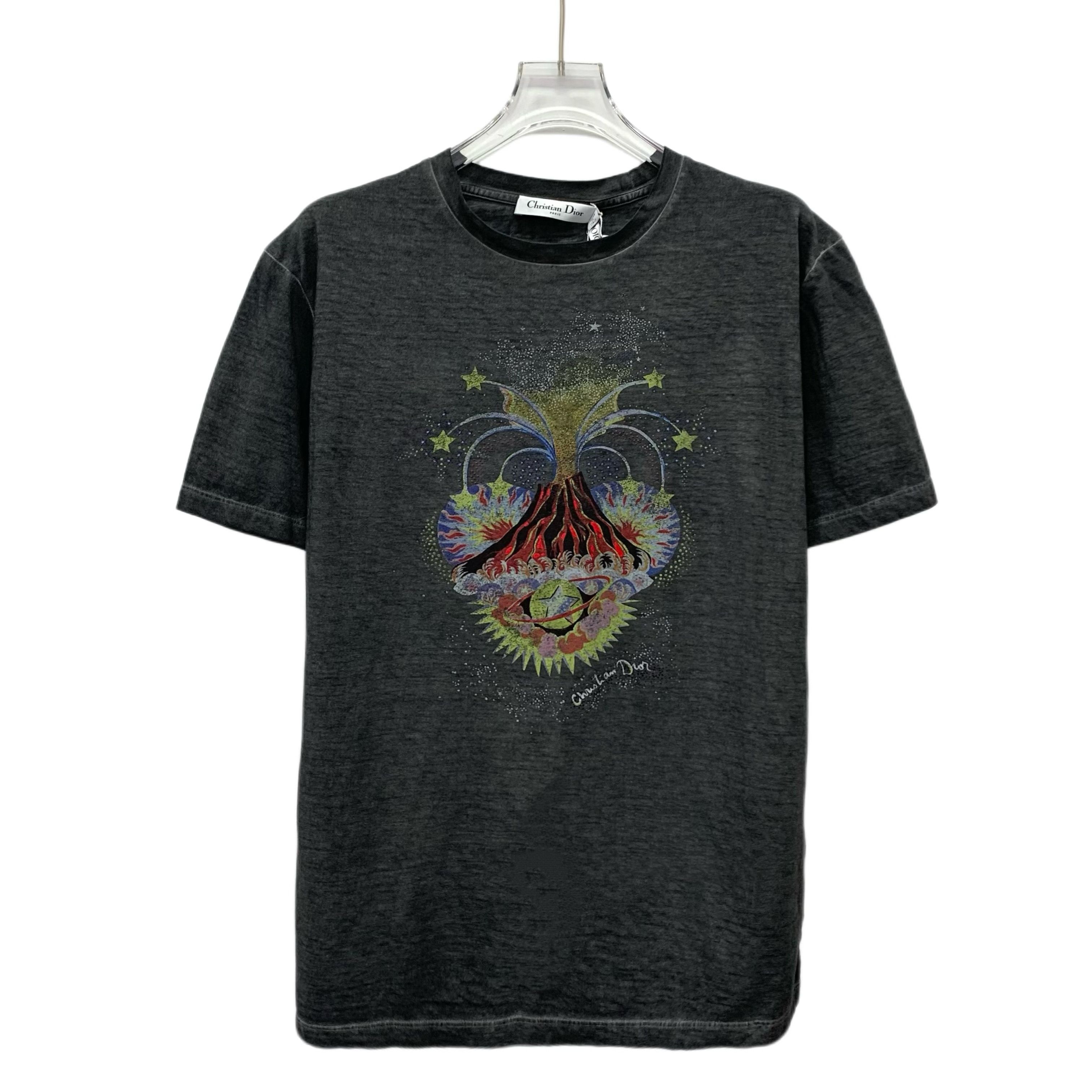 Dior Dior Volcano Print Cotton Tee (Size M) Size US M / EU 48-50 / 2 - 1 Thumbnail
