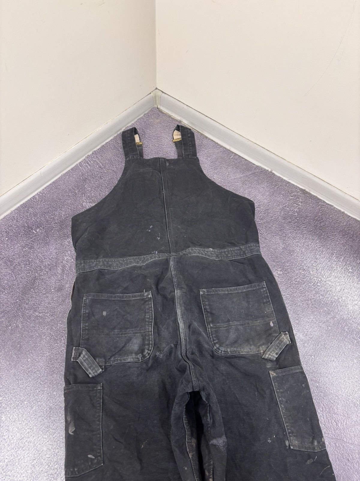 Carhartt Vintage Carhartt R38 BLK Bib Overalls Double Knee Insulated Size US 40 / EU 56 - 20 Thumbnail