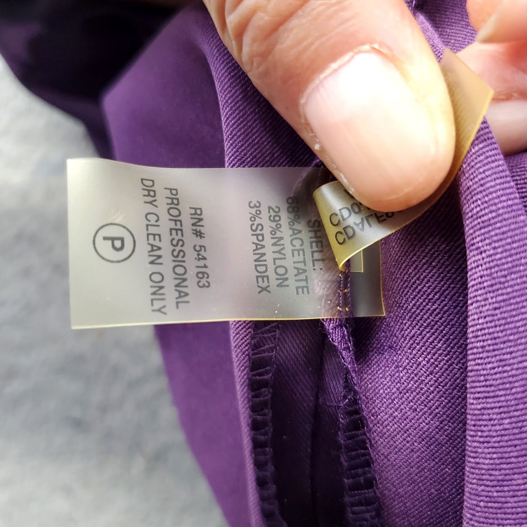Calvin Klein Calvin Klein Cocktail Dress Womens Size 14 Purple Stretch Sleeveless Pleated Back Zip Size XL / US 12-14 / IT 48-50 - 7 Thumbnail