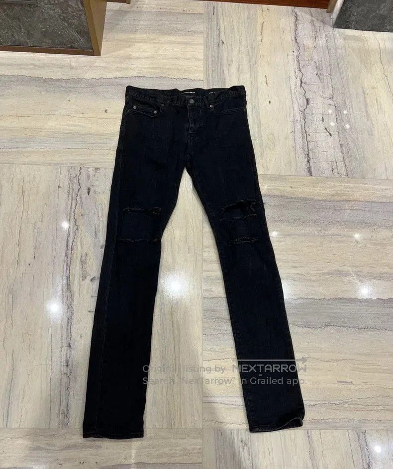 YSL Men's Distressed Denim Jeans.