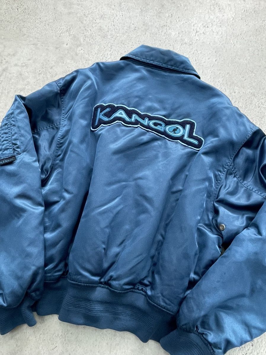Kangol CWU bomber nylon jacket Kangol retro style front big logo Size US L / EU 52-54 / 3 - 11 Thumbnail