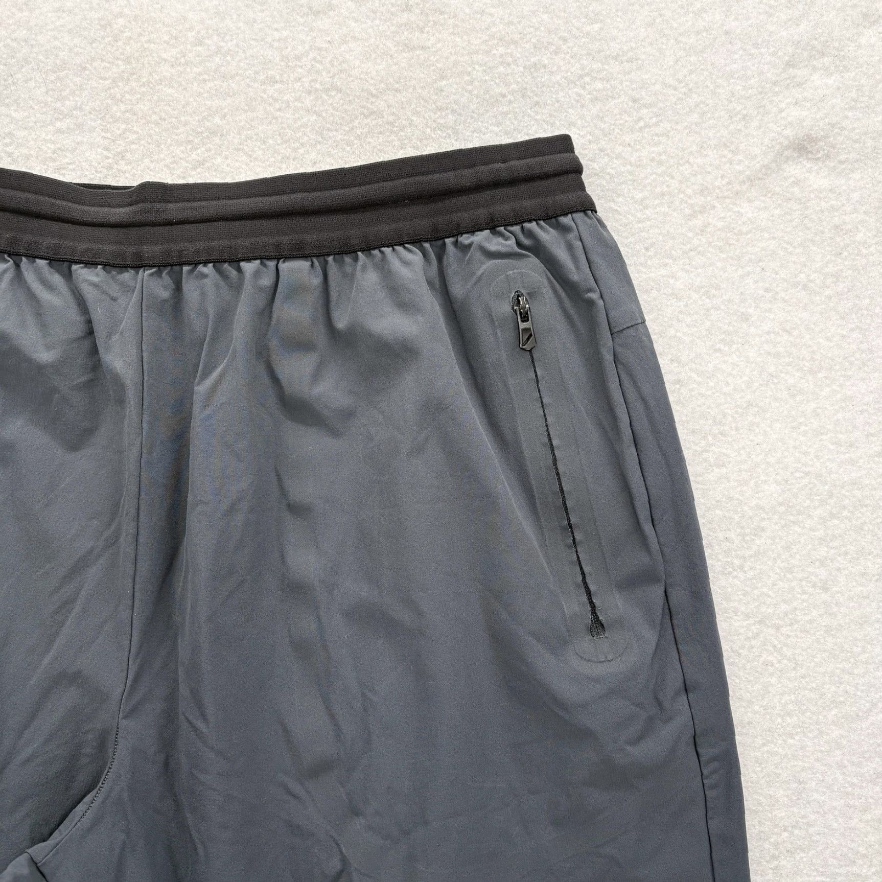 Vintage Hill City Jogger Pants Mens Large Gray Nylon Stretch Zip Pocket Athletic Run Size US 33 - 3 Thumbnail