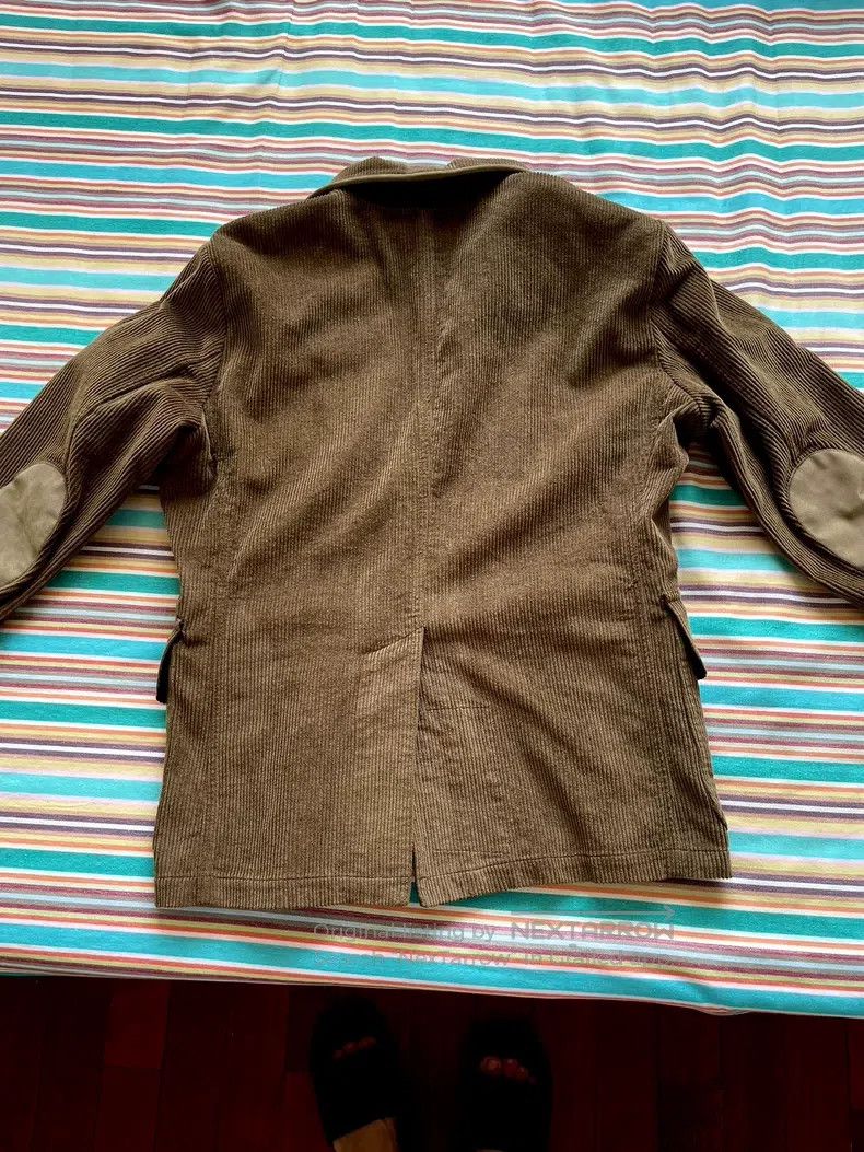RRL Ralph Lauren RRL Ralph Lauren Corduroy+suit+suit+jacket+vintage distres Size 48S - 2 Thumbnail