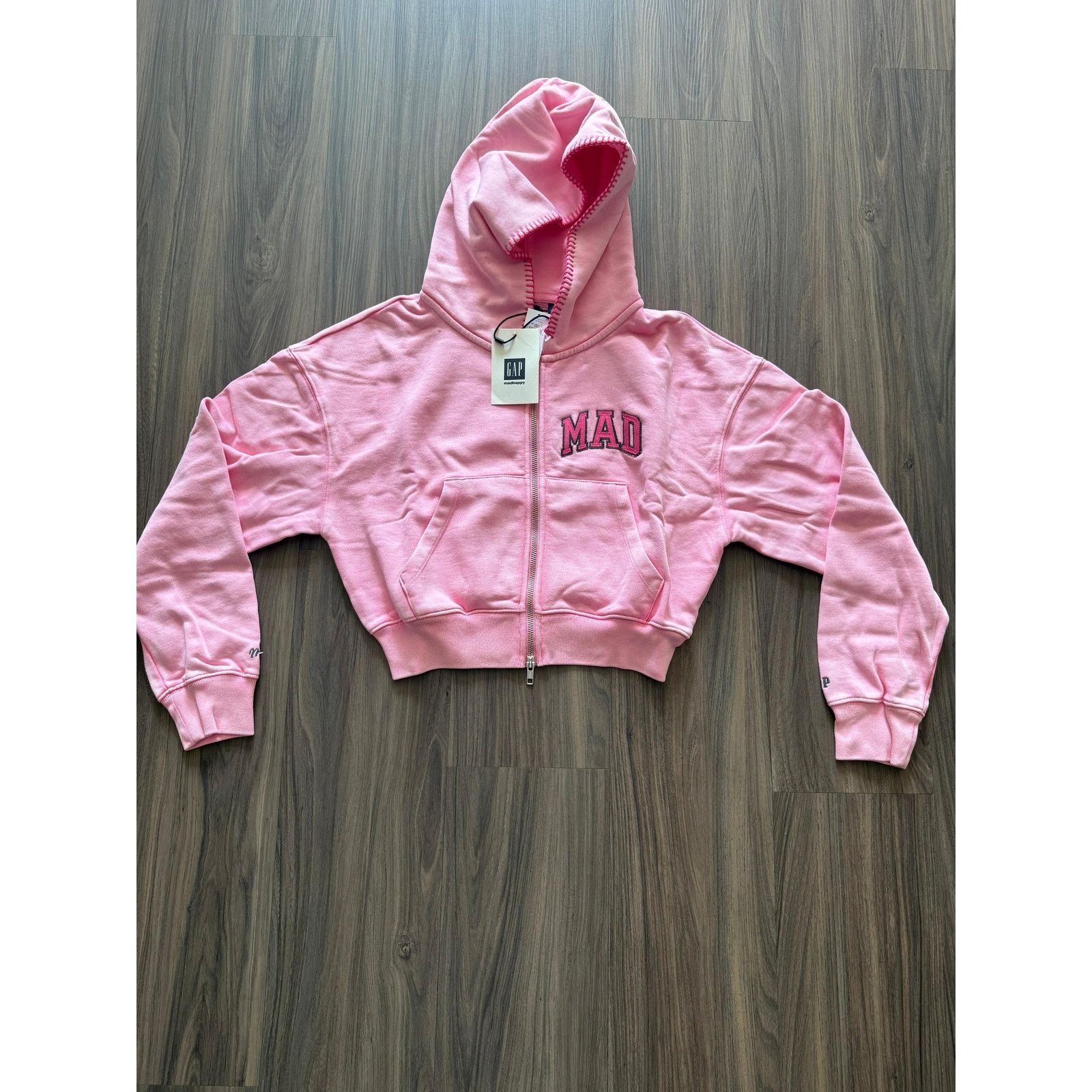 Gap Gap x Madhappy Cropped Zip Hoodie Hot Pink MAD NWT Size S / US 4 / IT 40 - 1 Thumbnail