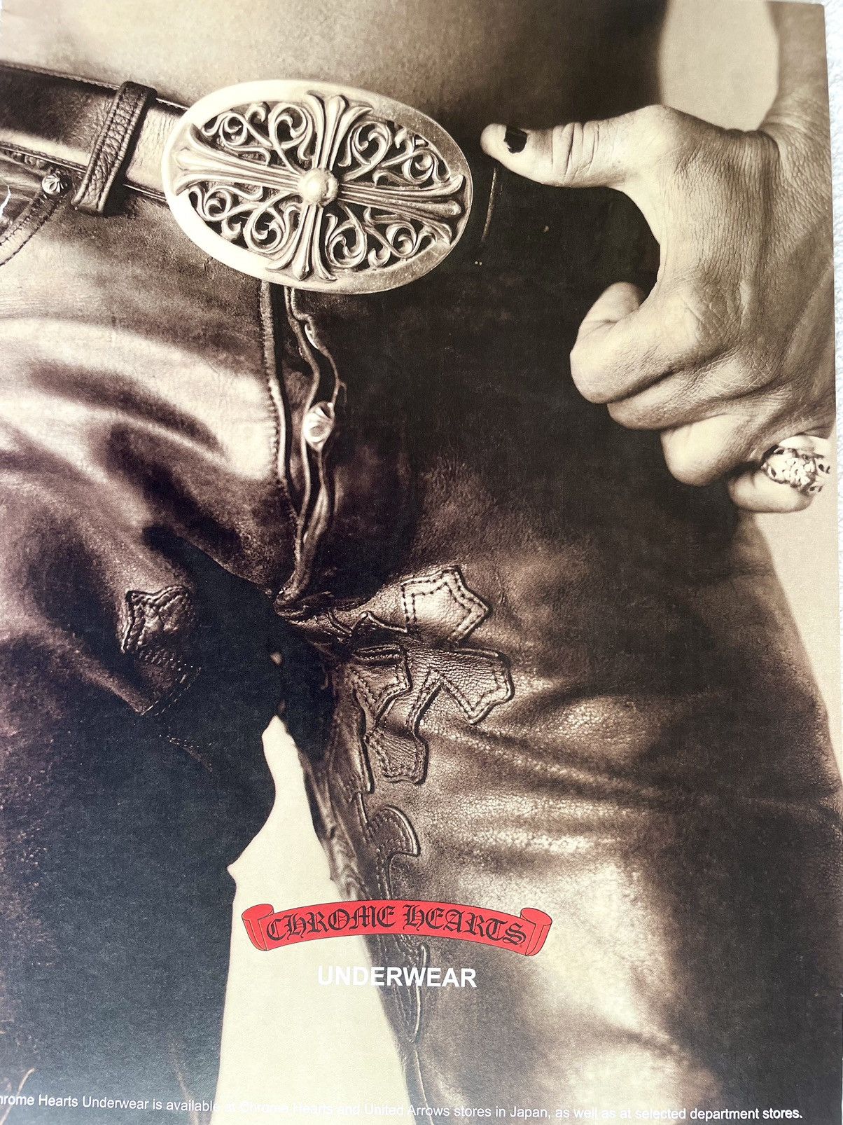 Chrome Hearts Chrome Hearts pants 9x11 Framed magazine cutout poster Size ONE SIZE - 2 Thumbnail