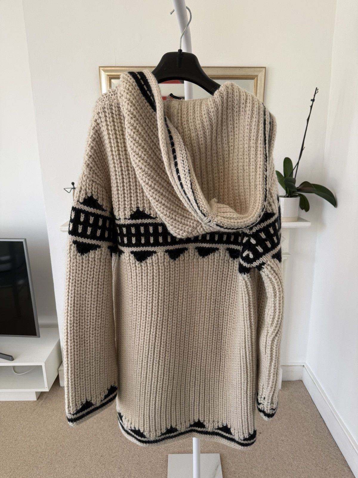Saint Laurent Paris FW21 Saint Laurent Baja Hooded Cardigan Jacquard Size US M / EU 48-50 / 2 - 4 Thumbnail
