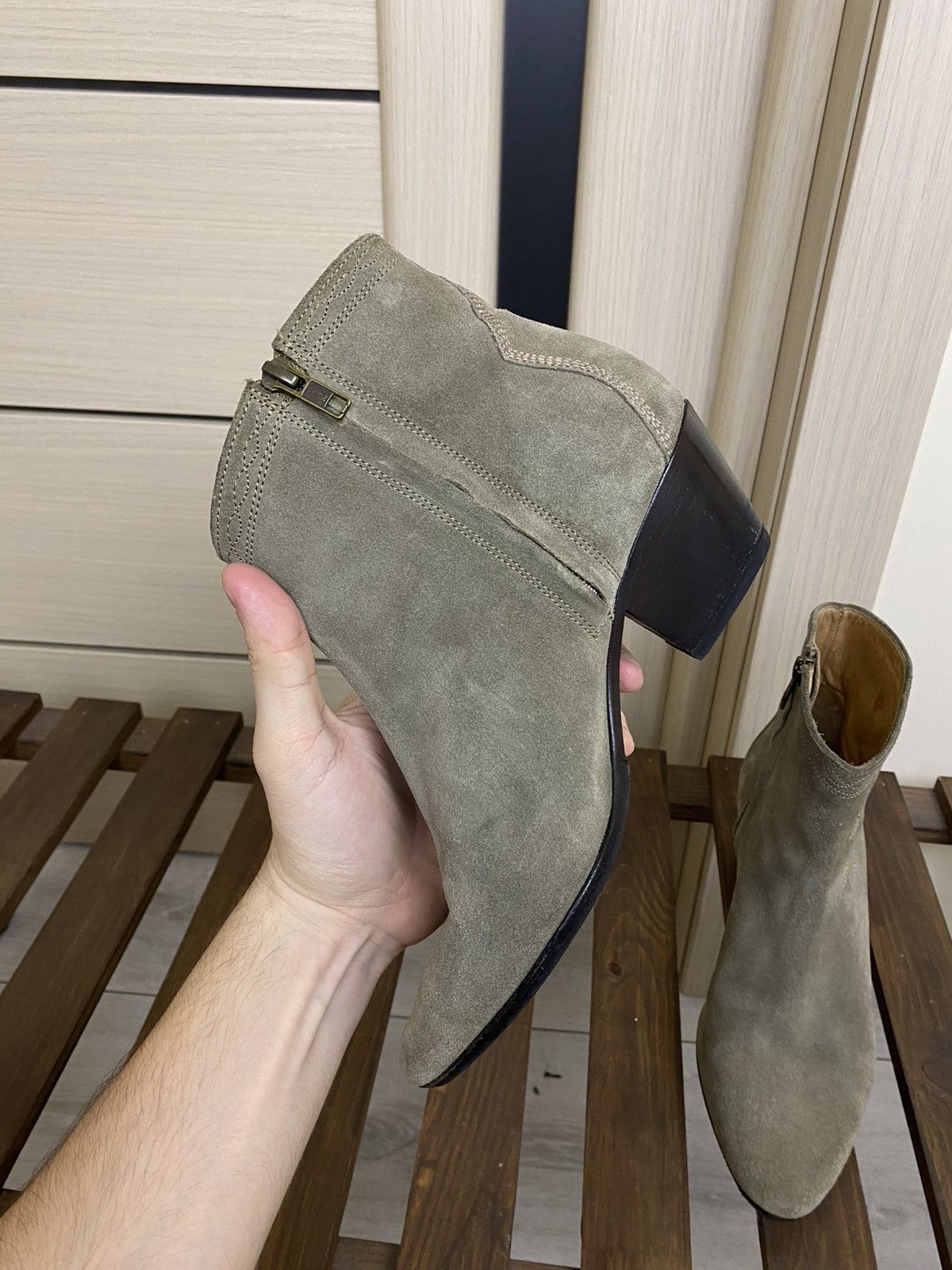 Isabel Marant ISABEL MARANT Dacken Suede Western Embroidered Ankle Boots Size US 8 / IT 38 - 7 Thumbnail