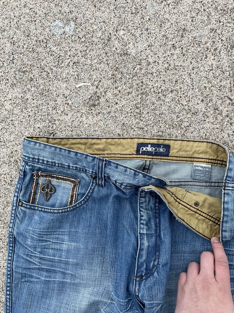 Pelle Pelle VTG Pelle Pelle Embroidered Baggy Denim Size US 38 / EU 54 - 6 Thumbnail