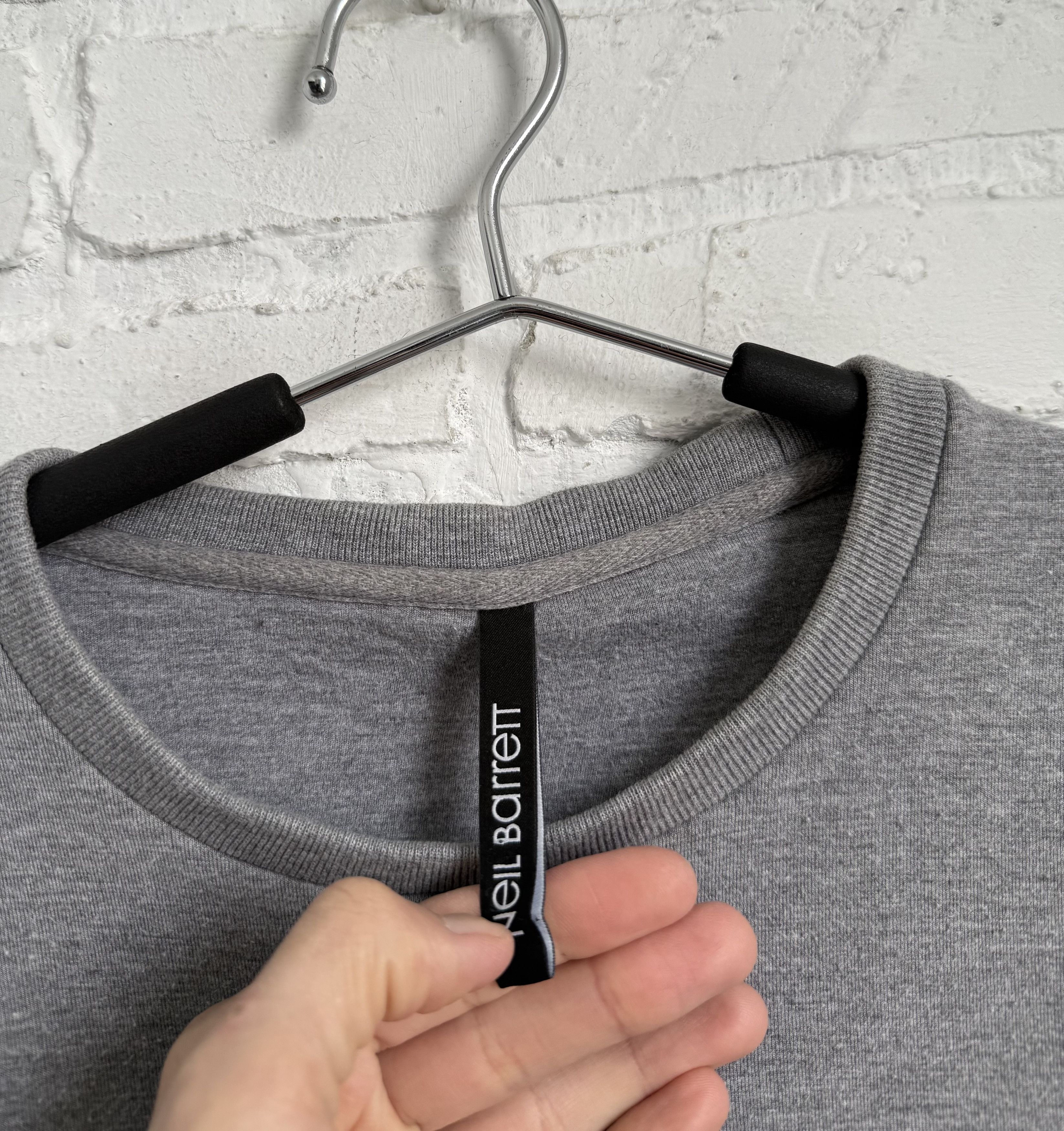 Neil Barrett Neil Barrett black thunder gray sweatshirt Size US S / EU 44-46 / 1 - 6 Thumbnail