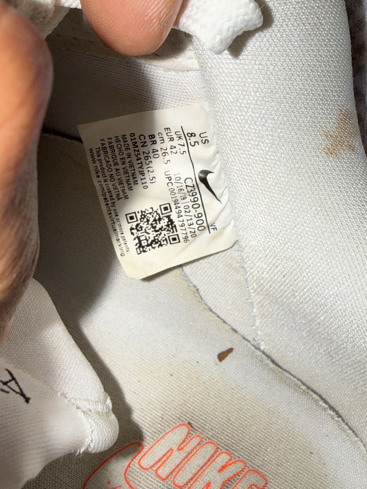 Nike Nike Air Force 1 Flyleather ‘ Ruohan Wang ’ Size US 8.5 / EU 41-42 - 10 Thumbnail