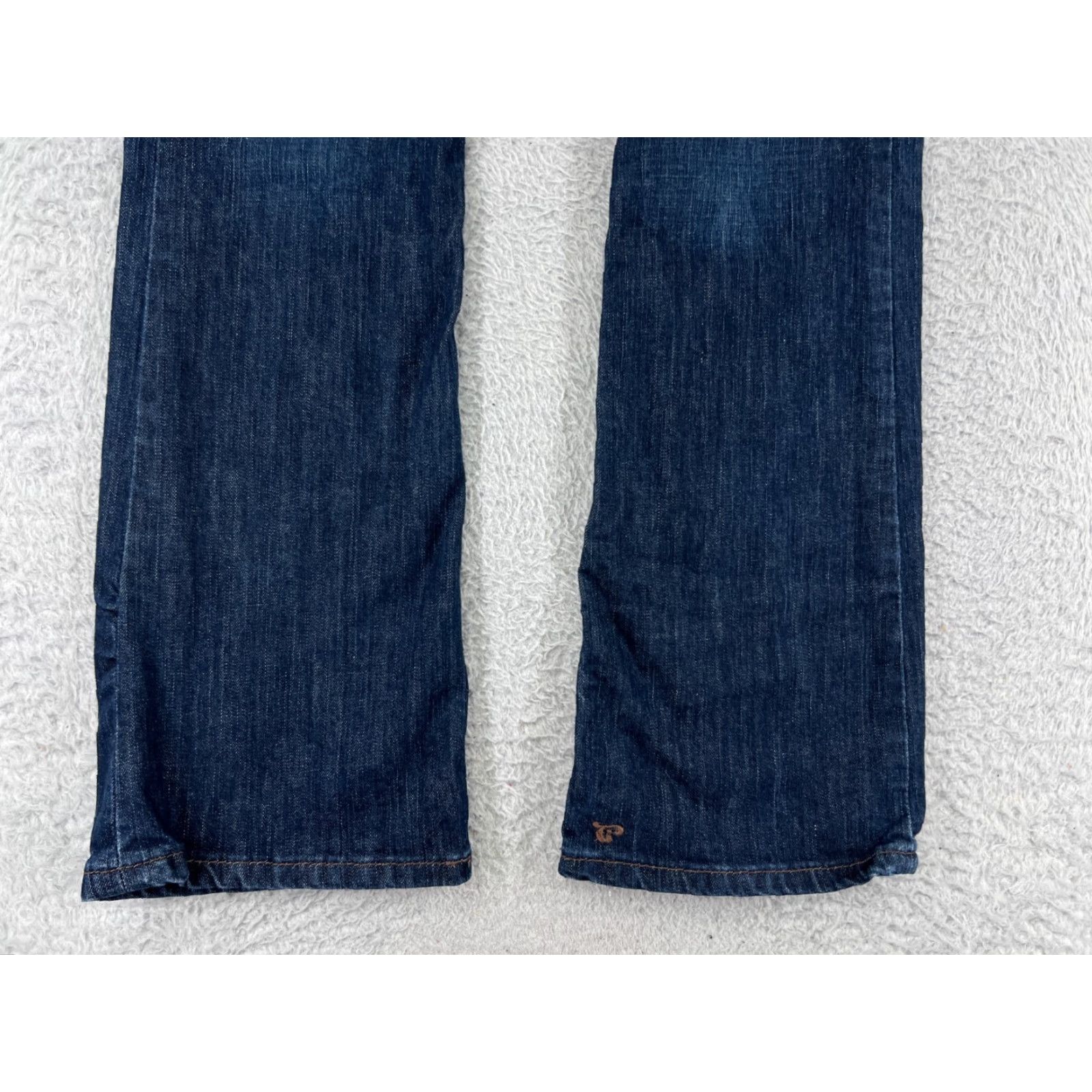 Vintage Southern Thread Jeans Women 27 Blue Denim Bootcut 5-Pocket Embroidered Rhinestone Dark Wash Stretch Jeans Womens Size 27" / US 4 / IT 40 - 5 Thumbnail